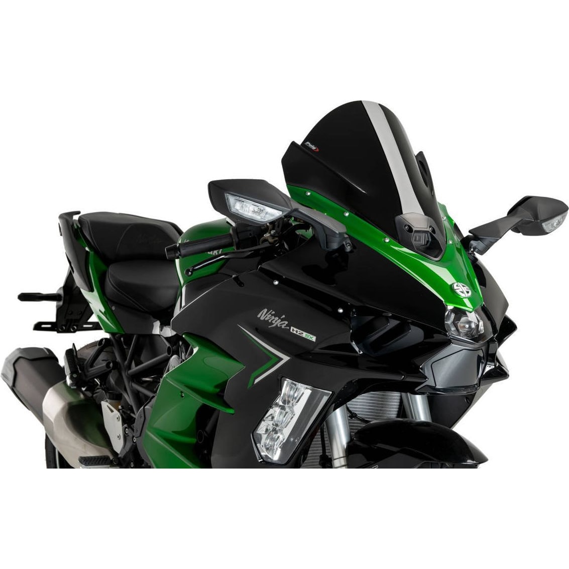 Puig Z-Racing Scheibe schwarz für Kawasaki Ninja H2 SX /SE 2022- - Motorradteile & Ersatzteile - Verkleidungen & Abdeckungen