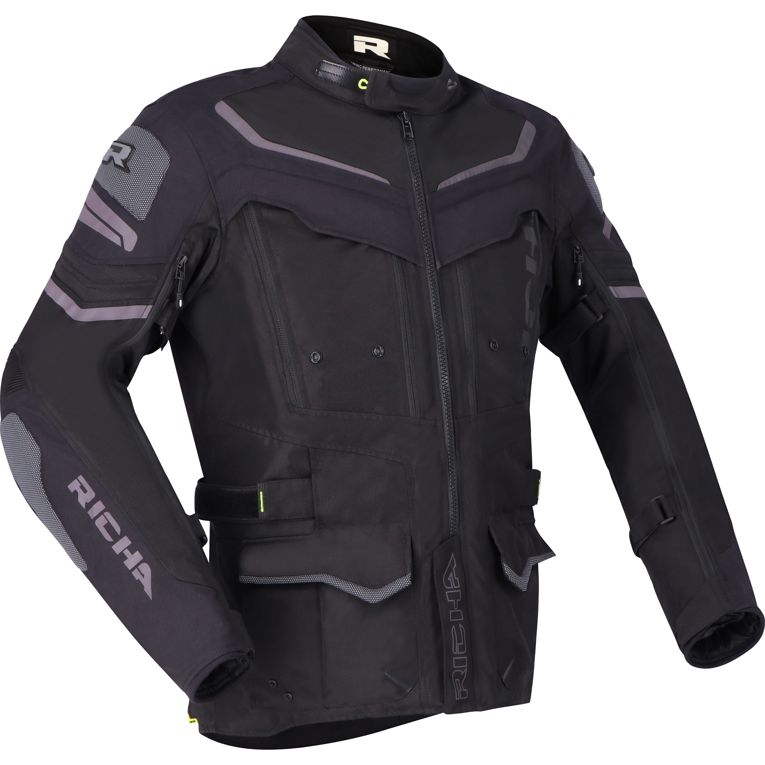 Richa Infinity 2 Adventure Textiljacke schwarz L - Motorradbekleidung - Motorradbekleidung Herren