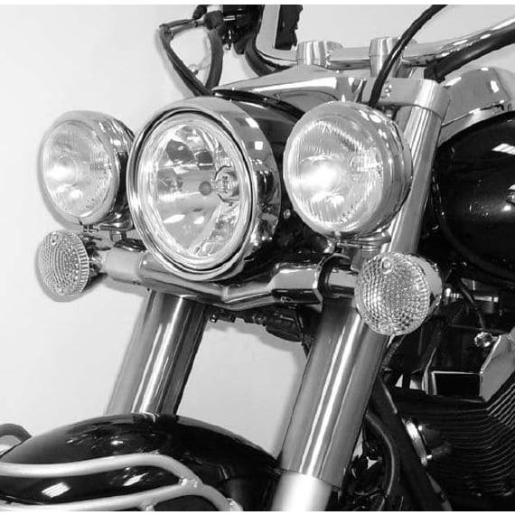Hepco & Becker Twinlight-Set chrom für Yamaha XVS 950 A Midnight Star - Motorradteile & Ersatzteile - Beleuchtung