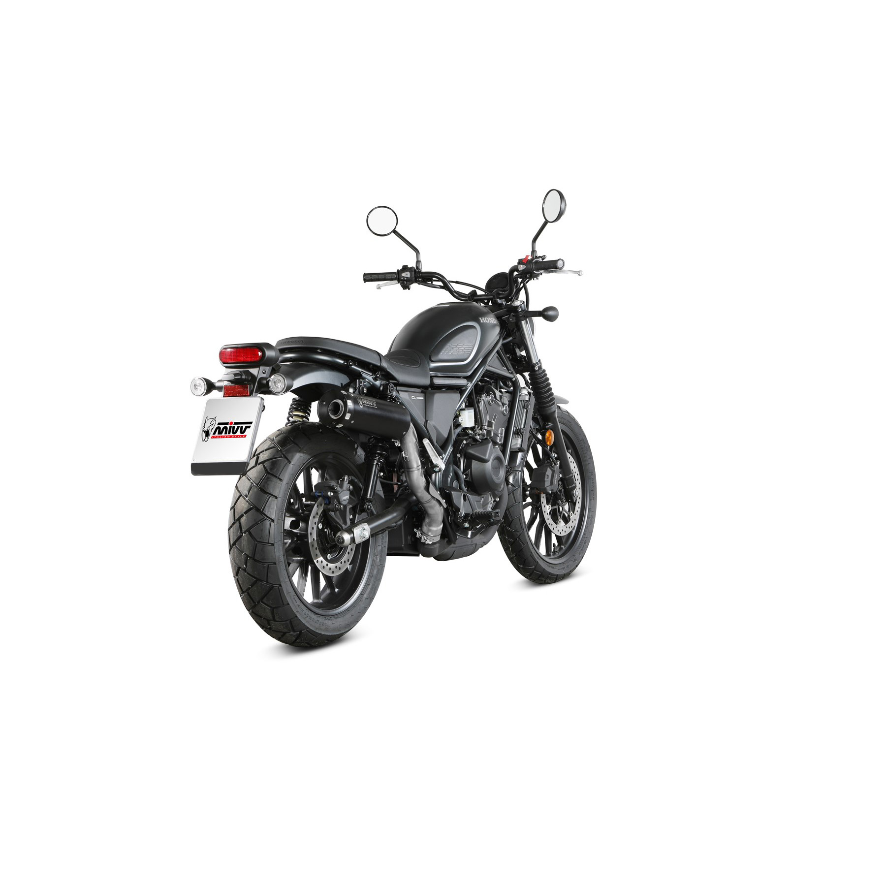 MIVV exhaust HR-1 black for Honda CL 500 2023-2024