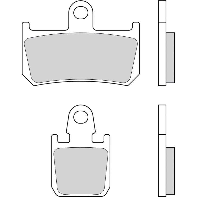 Brembo Bremsbeläge Sintermetall 07YA46.SA 61,6/30,6x44,6/48x8,5mm - Motorradteile & Ersatzteile - Bremsen
