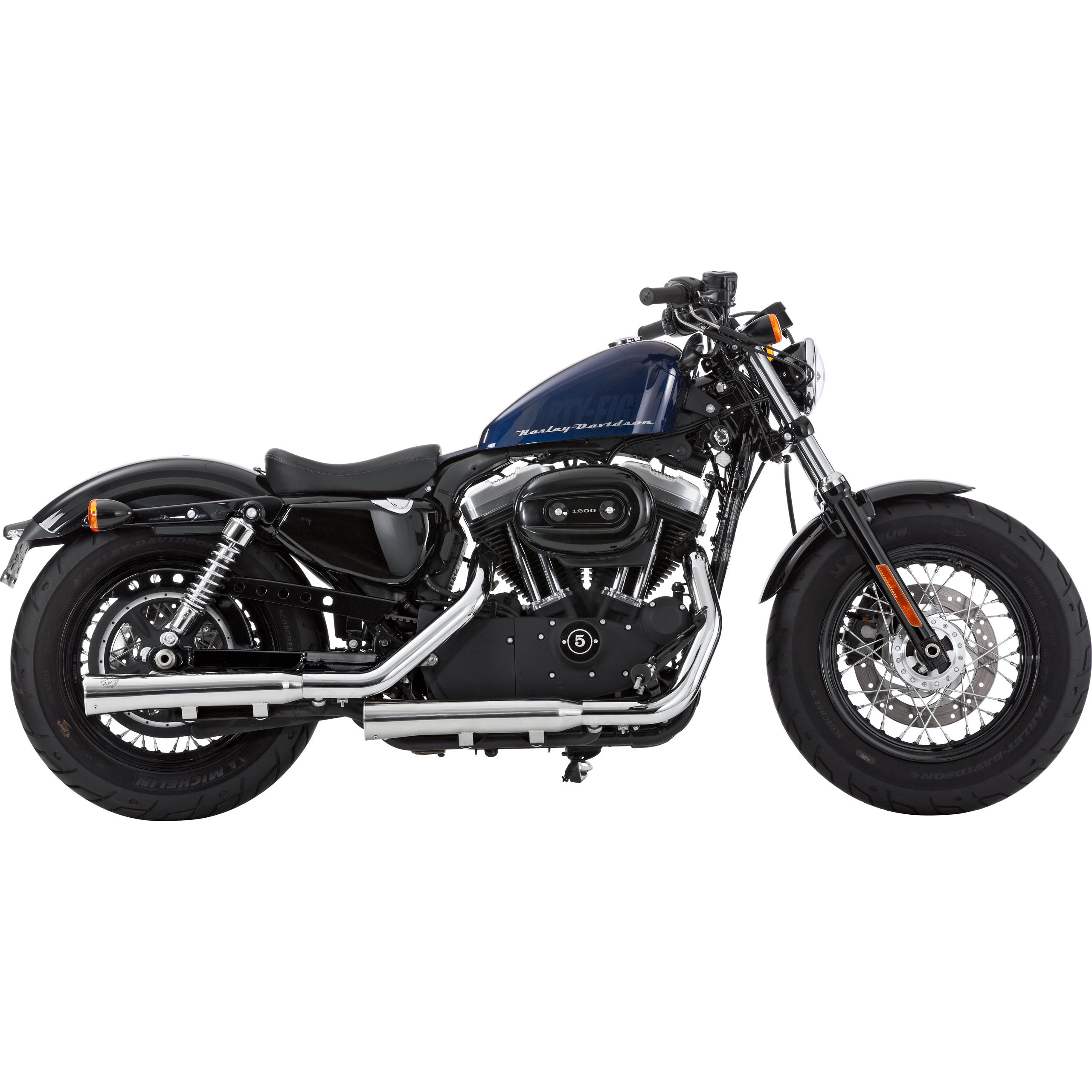 Falcon Double Groove Auspuff ED Sportster 883/1200 ab 2006 poliert - Motorradteile & Ersatzteile - Auspuff