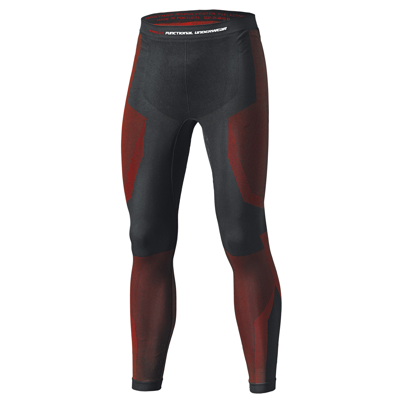 Held 3D-Skin Warm functional trousers long schwarz/rot