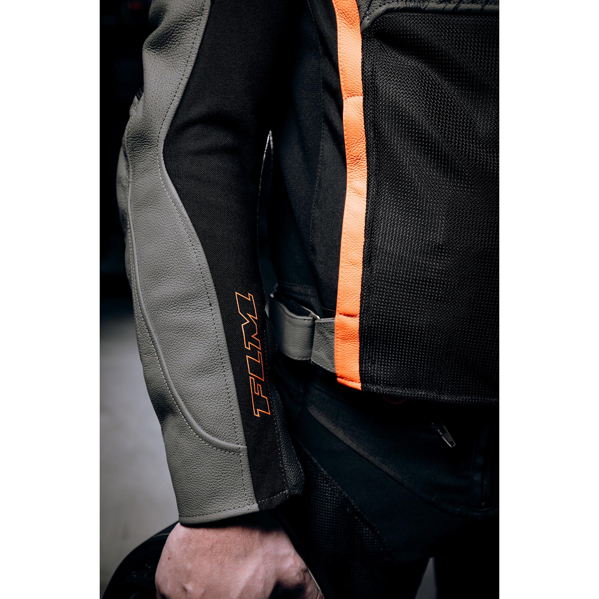 FLM-Mugello Air Leder-/Textiljacke schwarz/rot 50-1006391999002306