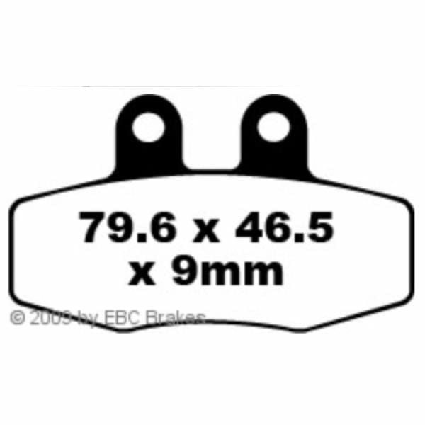 Hi-Q Bremsbeläge organisch FA132 79,6x46,5x9mm - Motorradteile & Ersatzteile - Bremsen