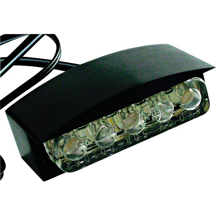 Shin Yo LED Nummernschildbeleuchtung Alu schwarz - Motorradteile & Ersatzteile - Beleuchtung