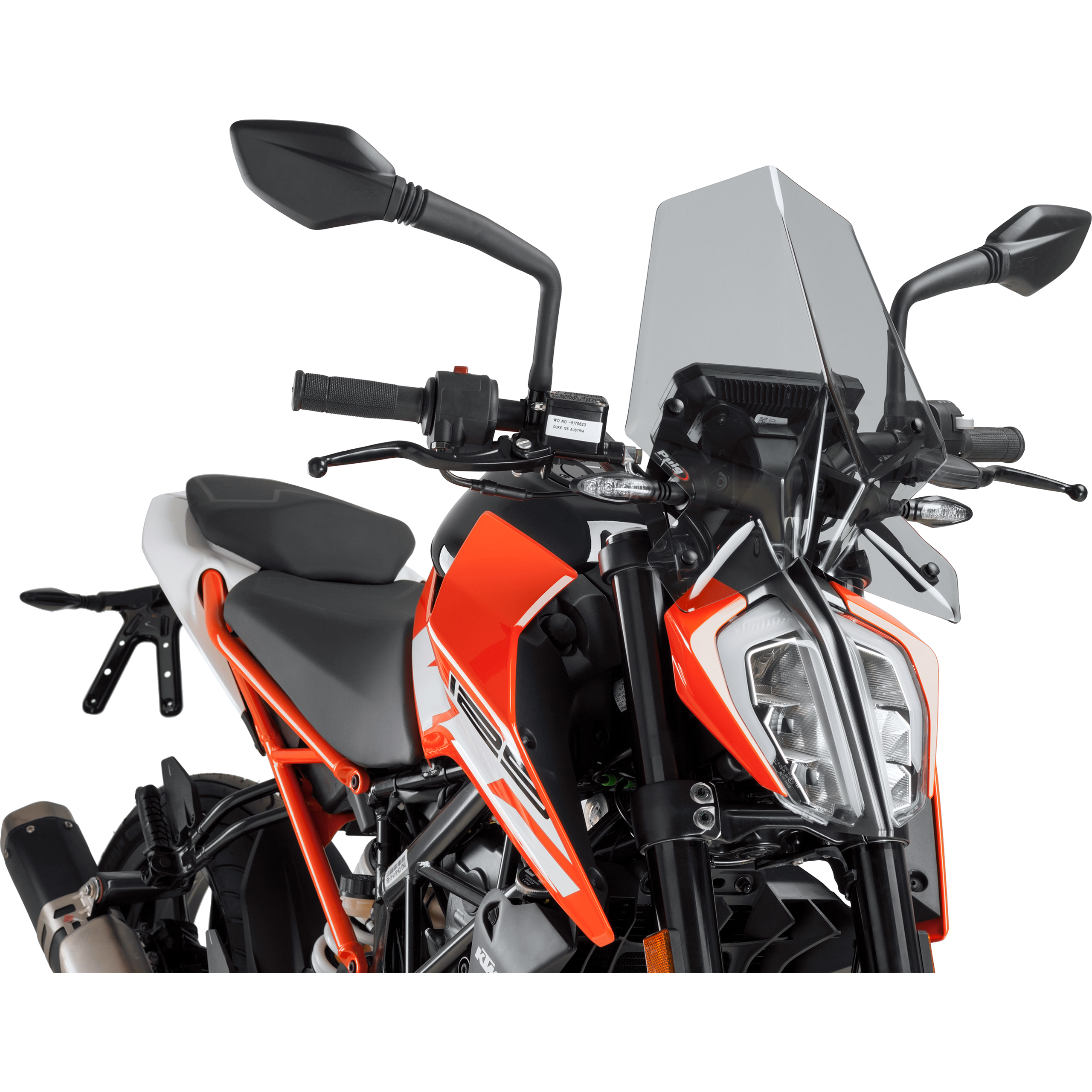 Puig Windschutzscheibe NG Sport getönt für KTM Duke 125-390 2017- - Motorradteile & Ersatzteile - Anbauteile