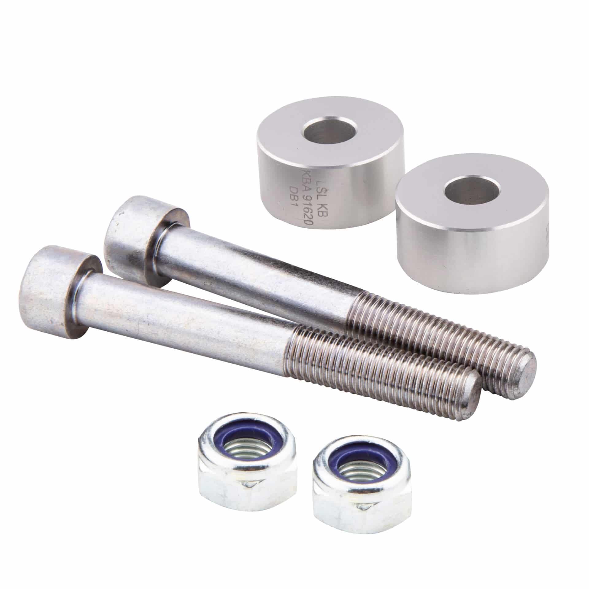 LSL handlebar clamp riser 15/90mm silver