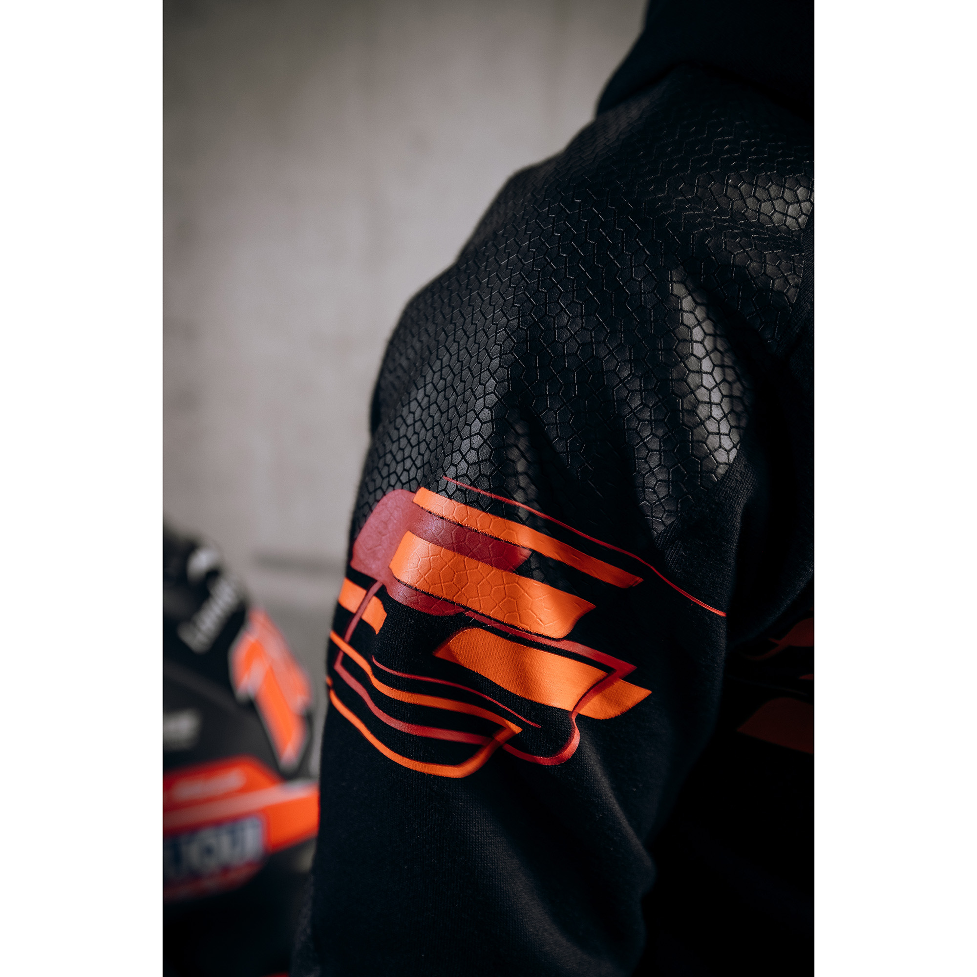 FLM-Drift Sport Hoodie mit Protektoren schwarz/rot 3XL-2016641999044013
