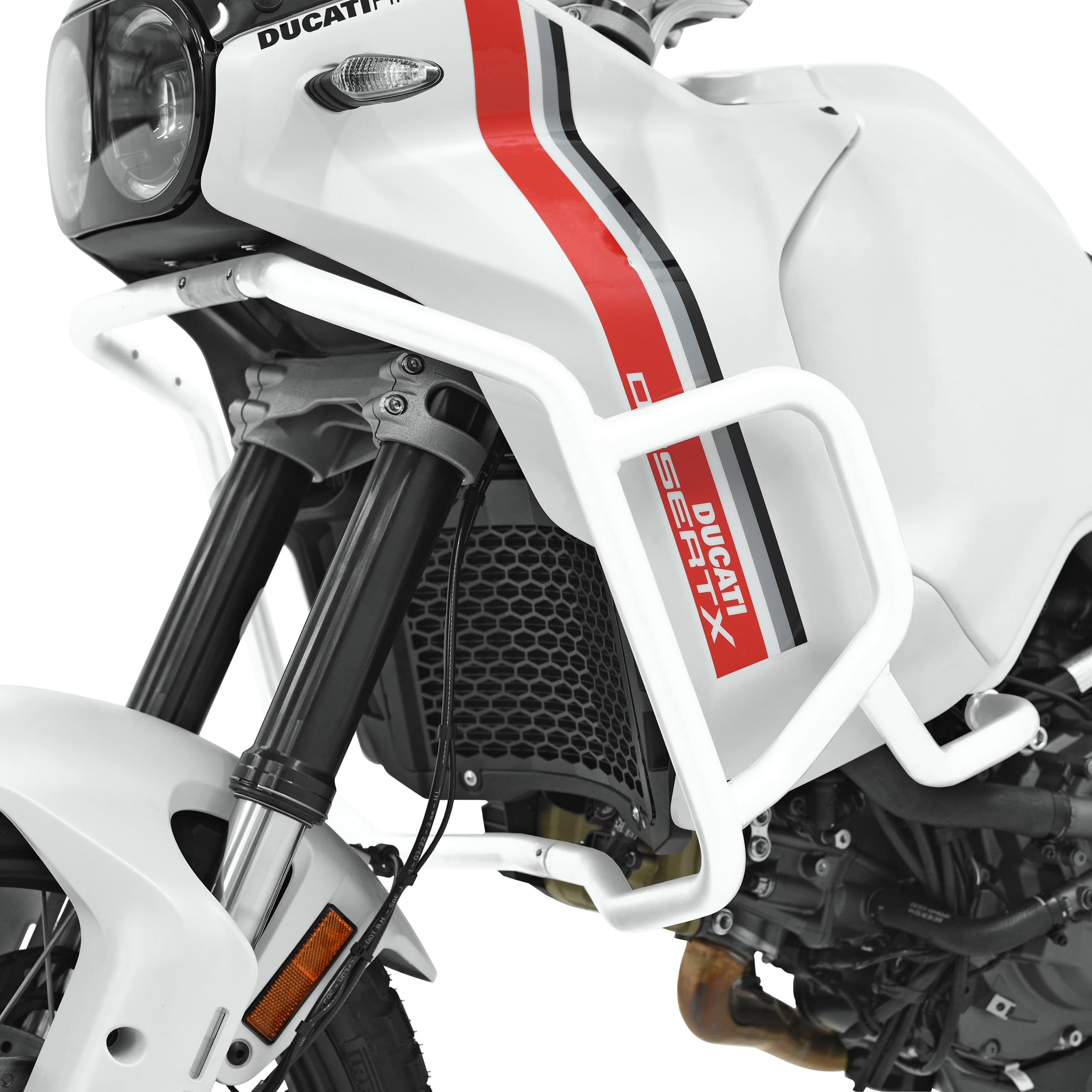 Zieger Sturzbügel weiß für Ducati DesertX - Motorradteile & Ersatzteile - Anbauteile