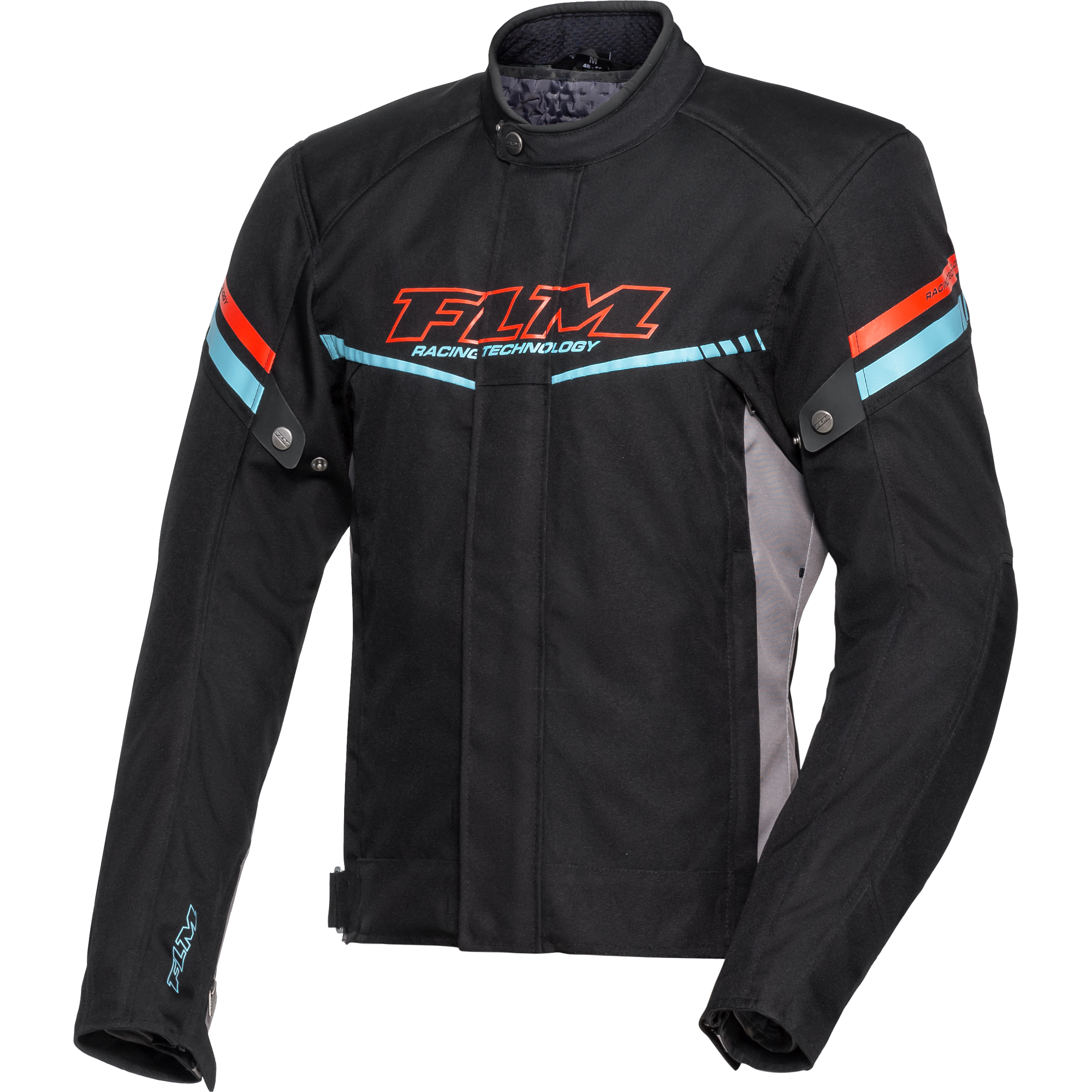 FLM Traction Textiljacke schwarz/rot S - Motorradbekleidung - Motorradbekleidung Herren