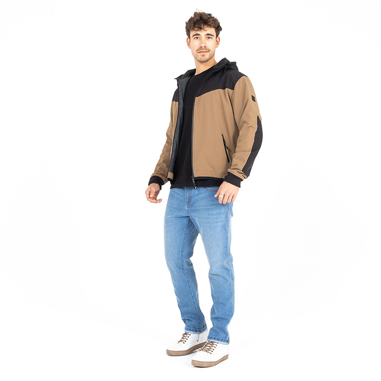 John Doe-XTM Softshell Rip-Stop Hoodie V3 desert/black-0001678005126