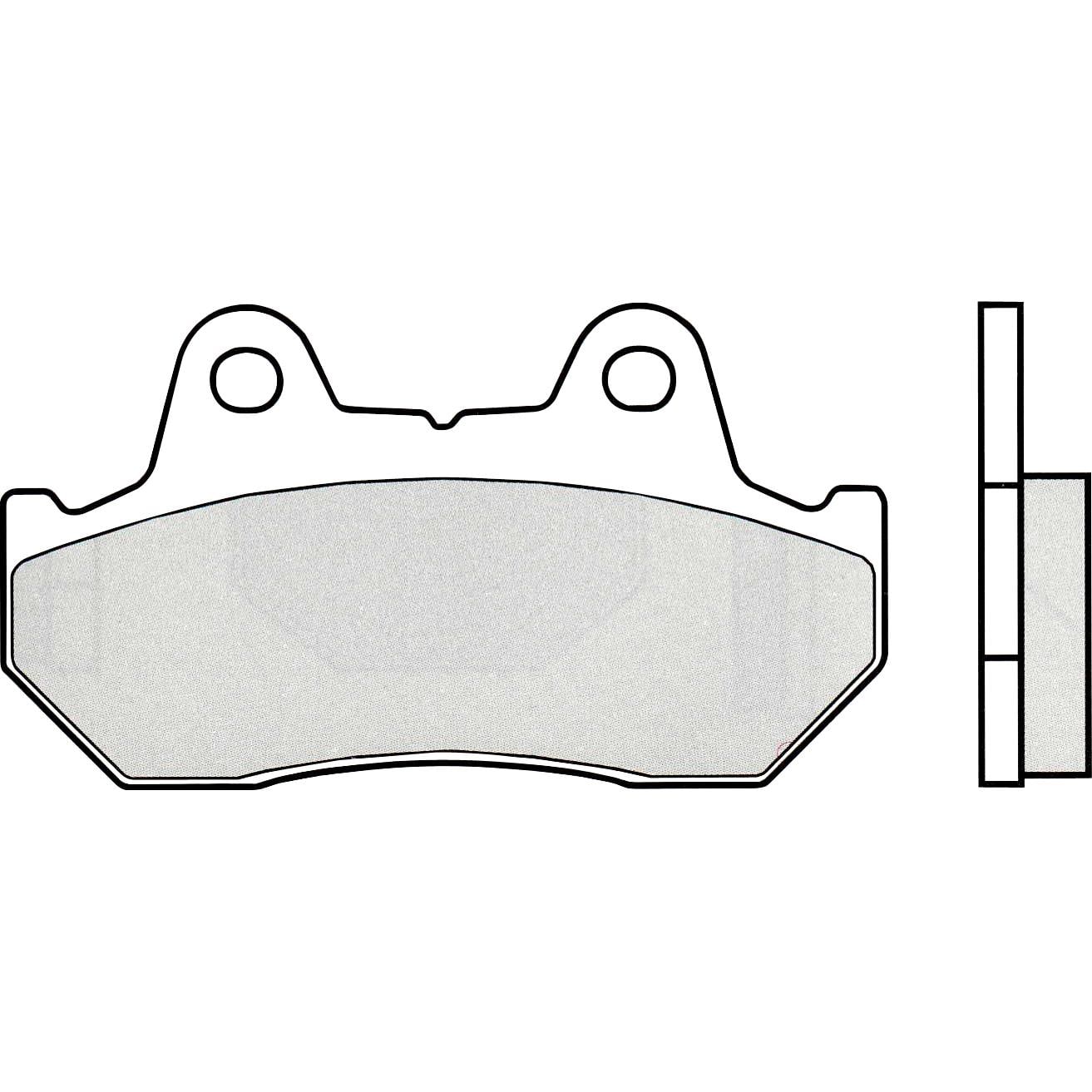 Brembo Bremsbeläge organisch 07HO10.10 89,9x49x11mm - Motorradteile & Ersatzteile - Bremsen - Farbe: Neutral