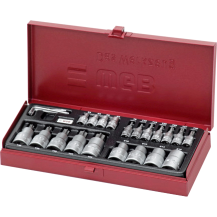 WGB-1/4"+1/2" TX Steckschlüssel-Einsätze 23-teilig-5725501158002840