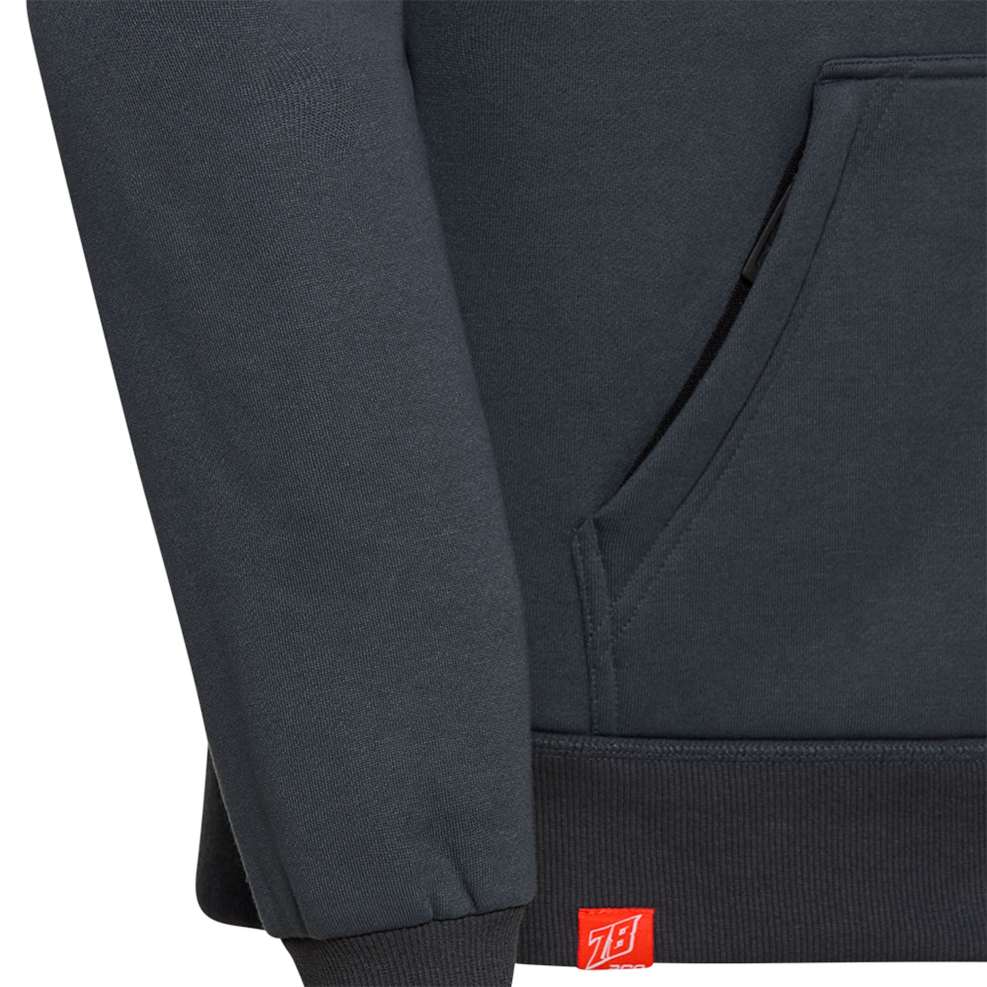 FLM-Drift Pro Hoodie anthrazit/rot-0000835999095