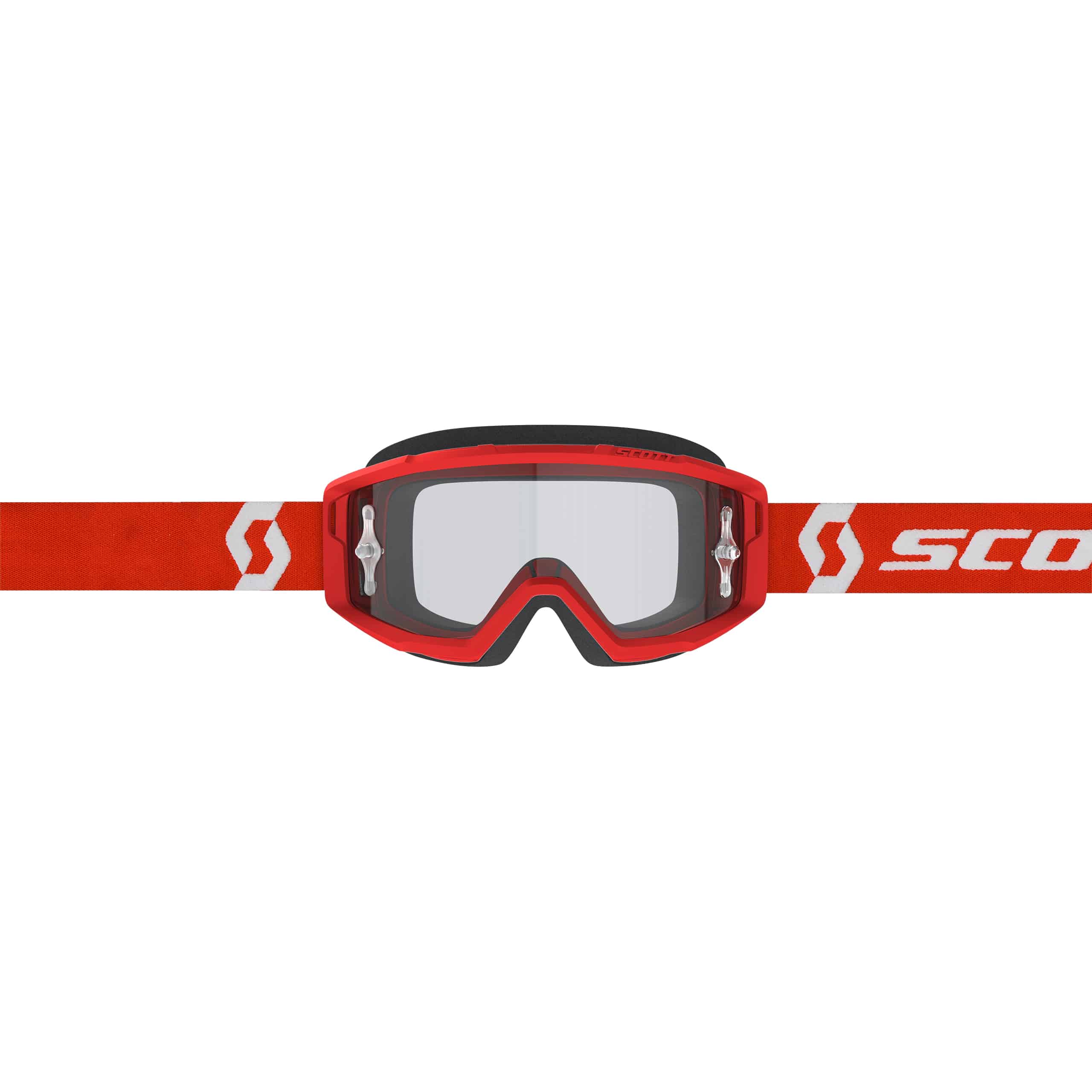 Scott-Primal Crossbrille rot/weiß klar-4505101999031