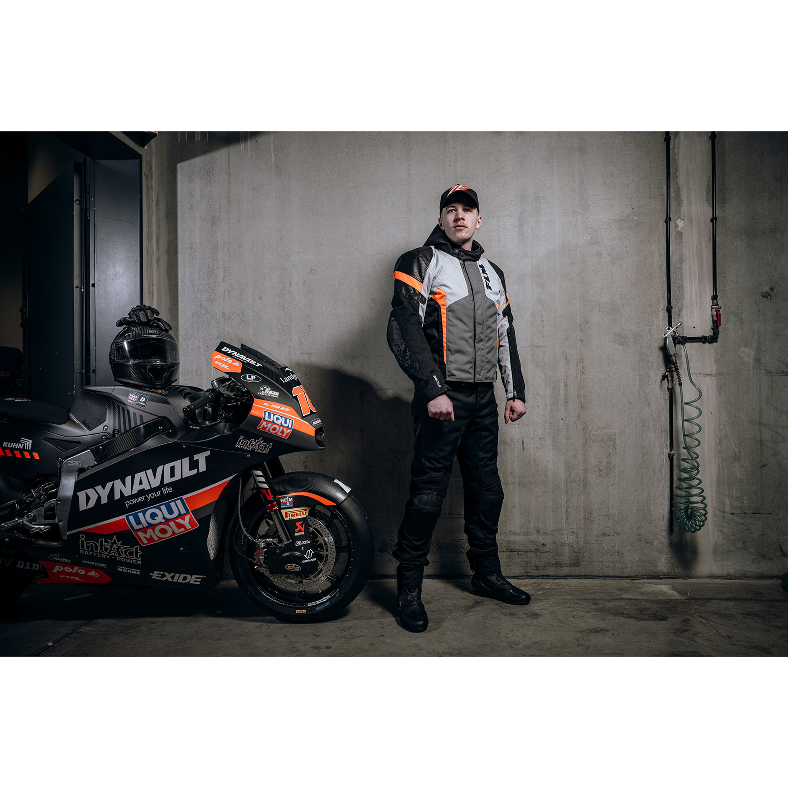 FLM-Fuel WP Textiljacke grau/rot M-2019291999002009