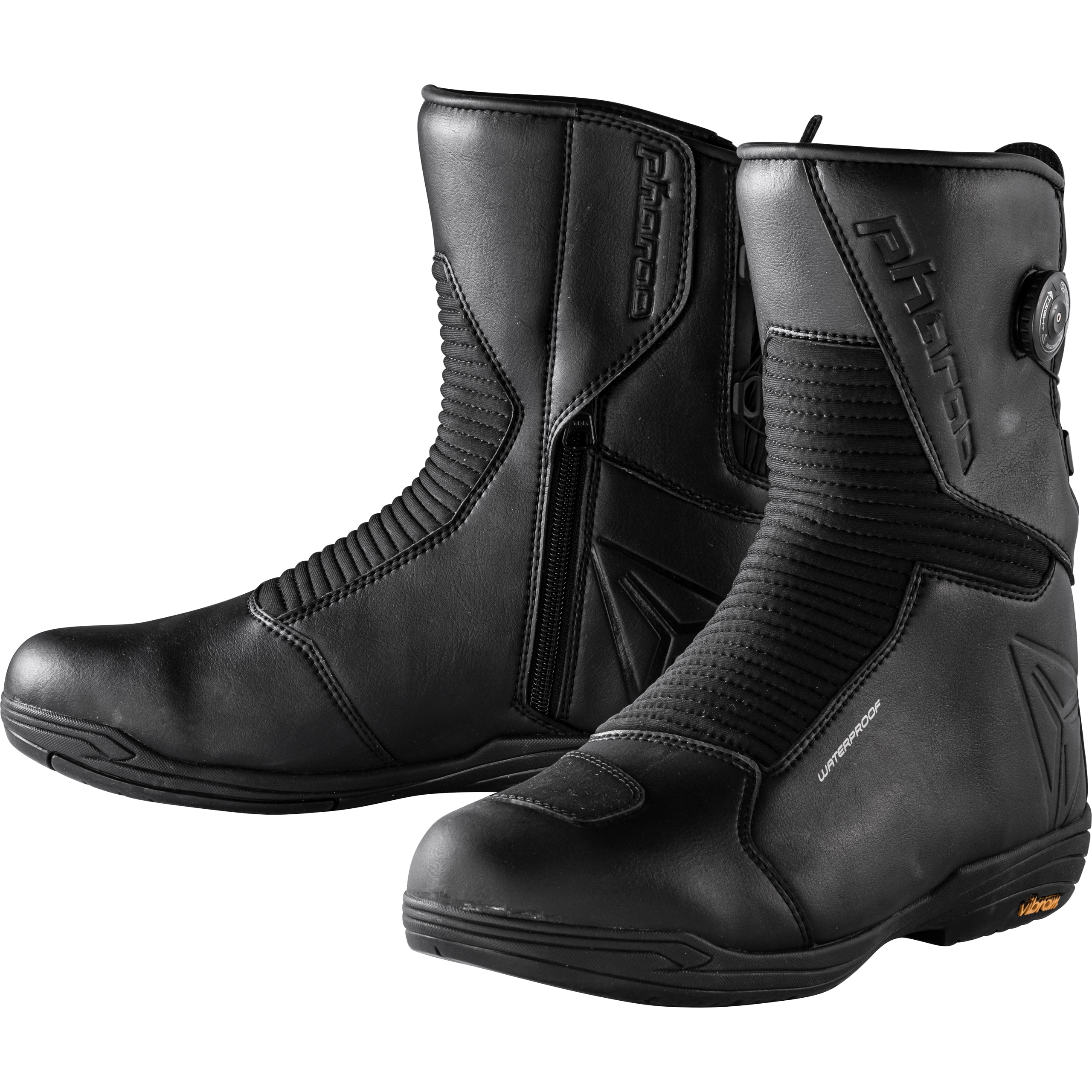 Pharao-Delta WP Motorradschnürstiefel lang schwarz 41-3006561999001741