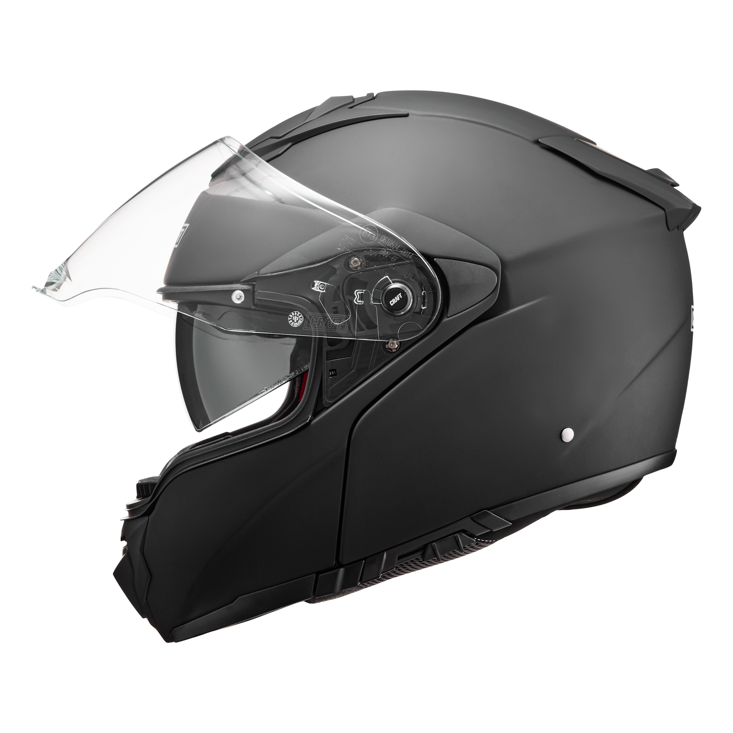 Craft-Fiberglas Klapphelm Tour mattschwarz XXL-4701271999014012
