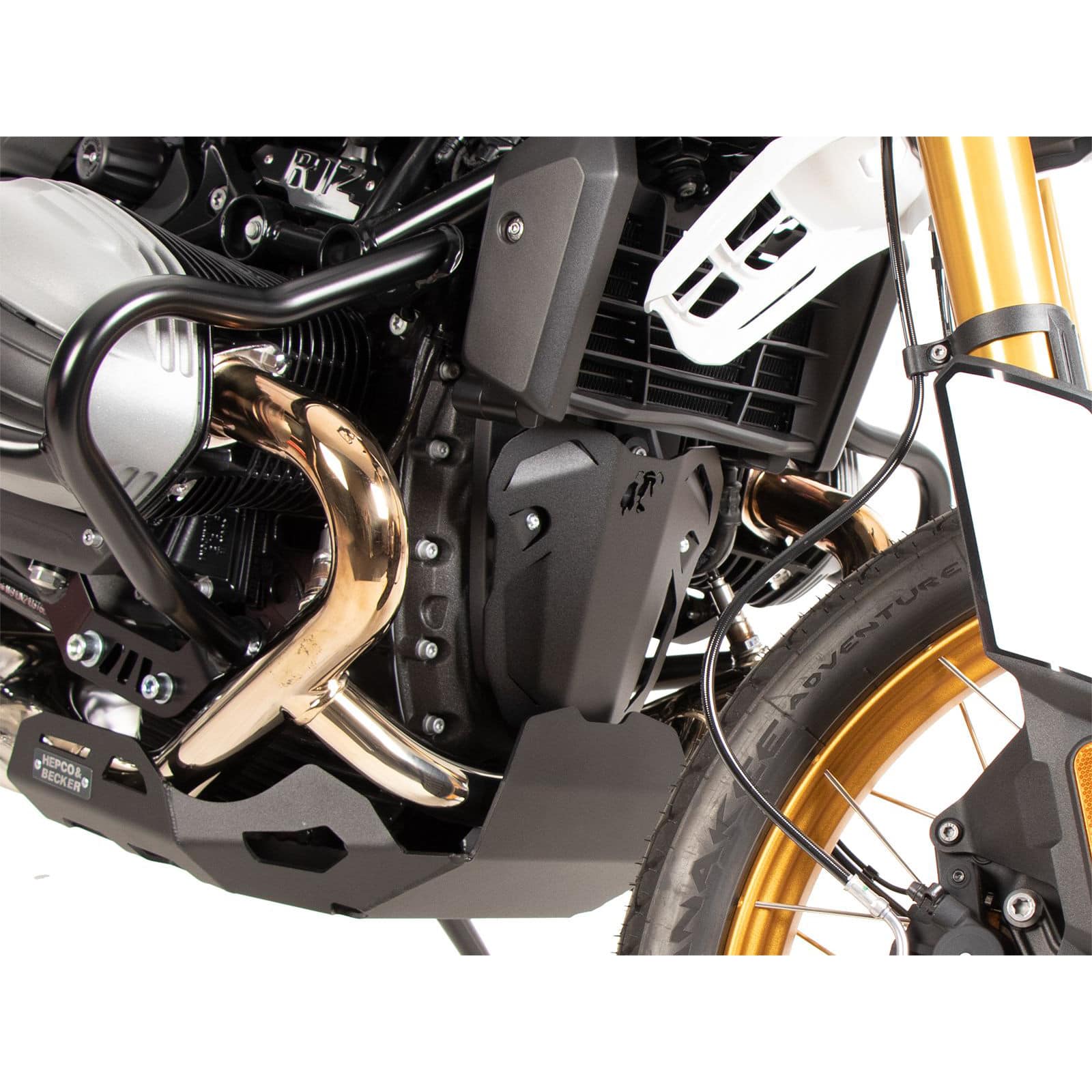 Hepco & Becker engine guard additional plate black for BMW R 12 nineT