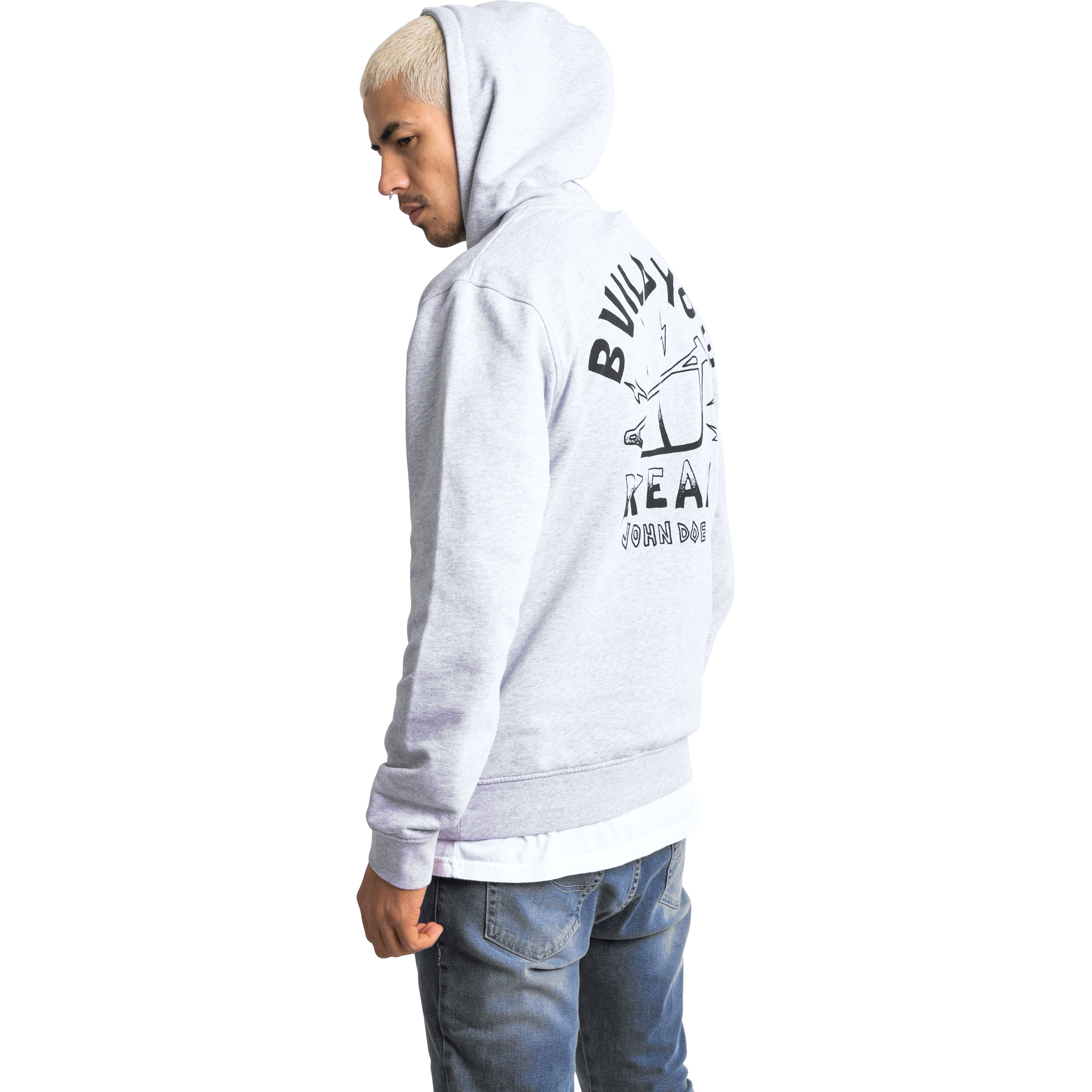 John Doe-Hoodie Byd I grau-8021381999007