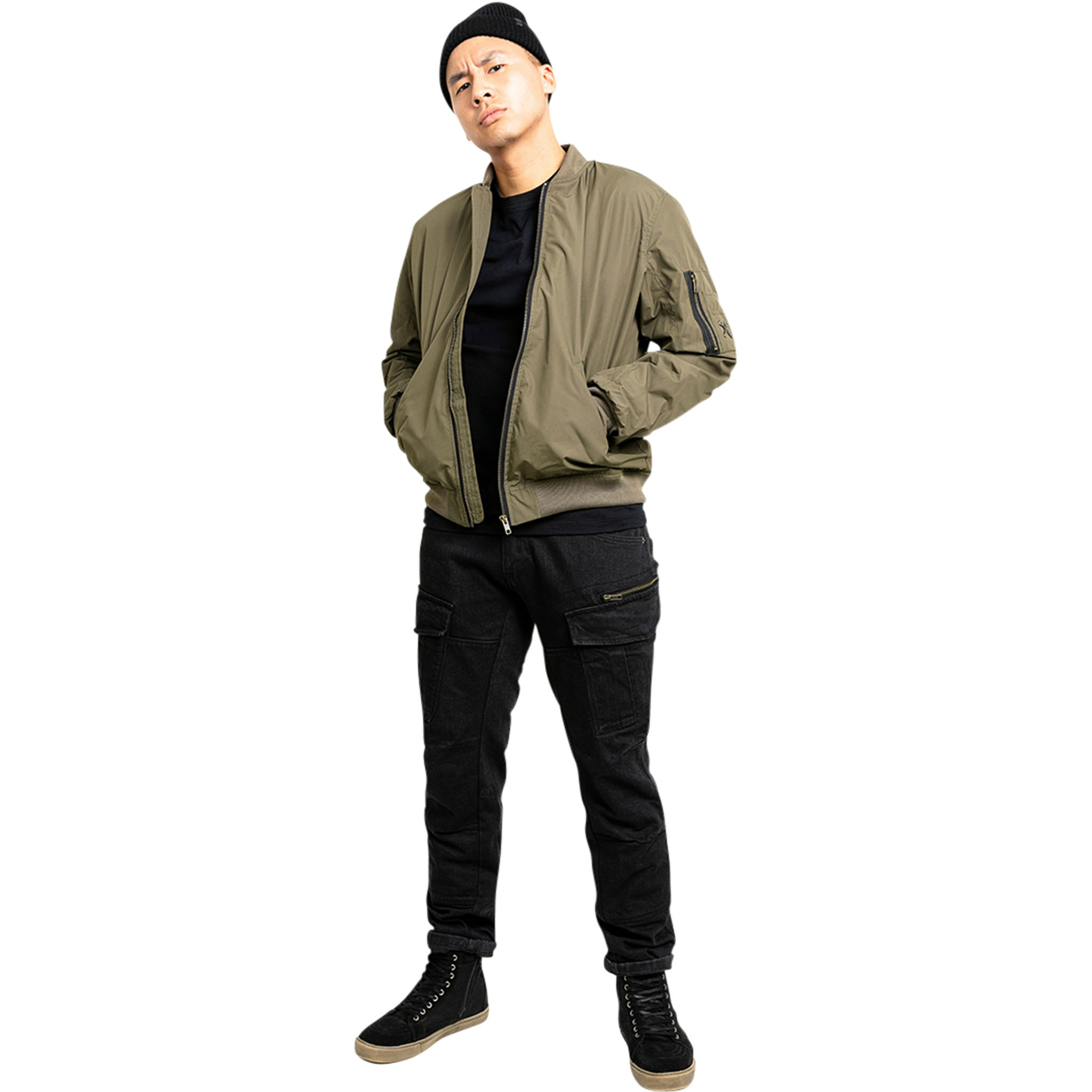 John Doe-Flight Textiljacke olive L-2016561999026010