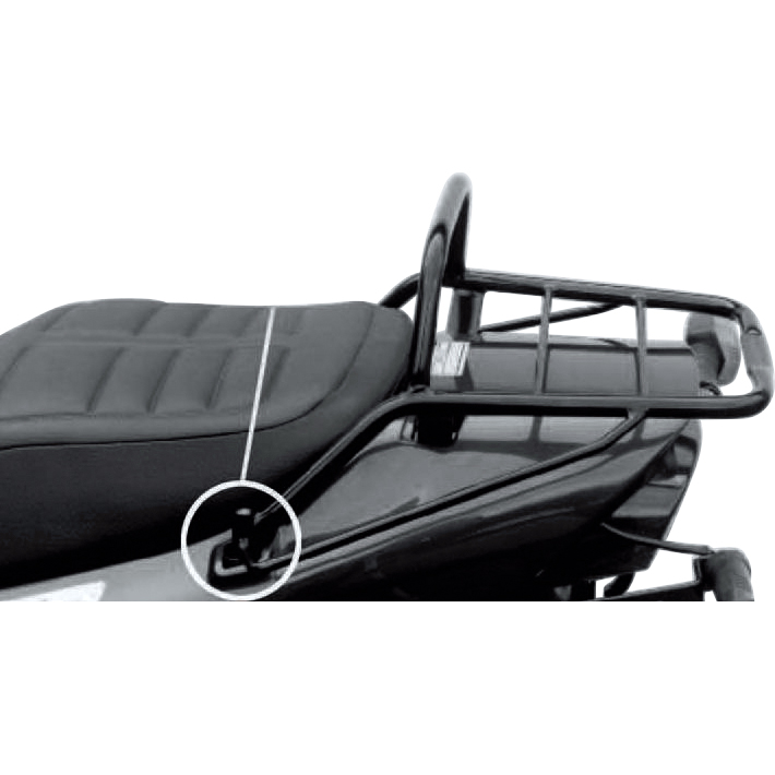 Hepco & Becker Rohrgepäckbrücke TC schwarz für Yamaha XJ 600 /S 1996-2003 - Motorradzubehör - Motorradgepäck