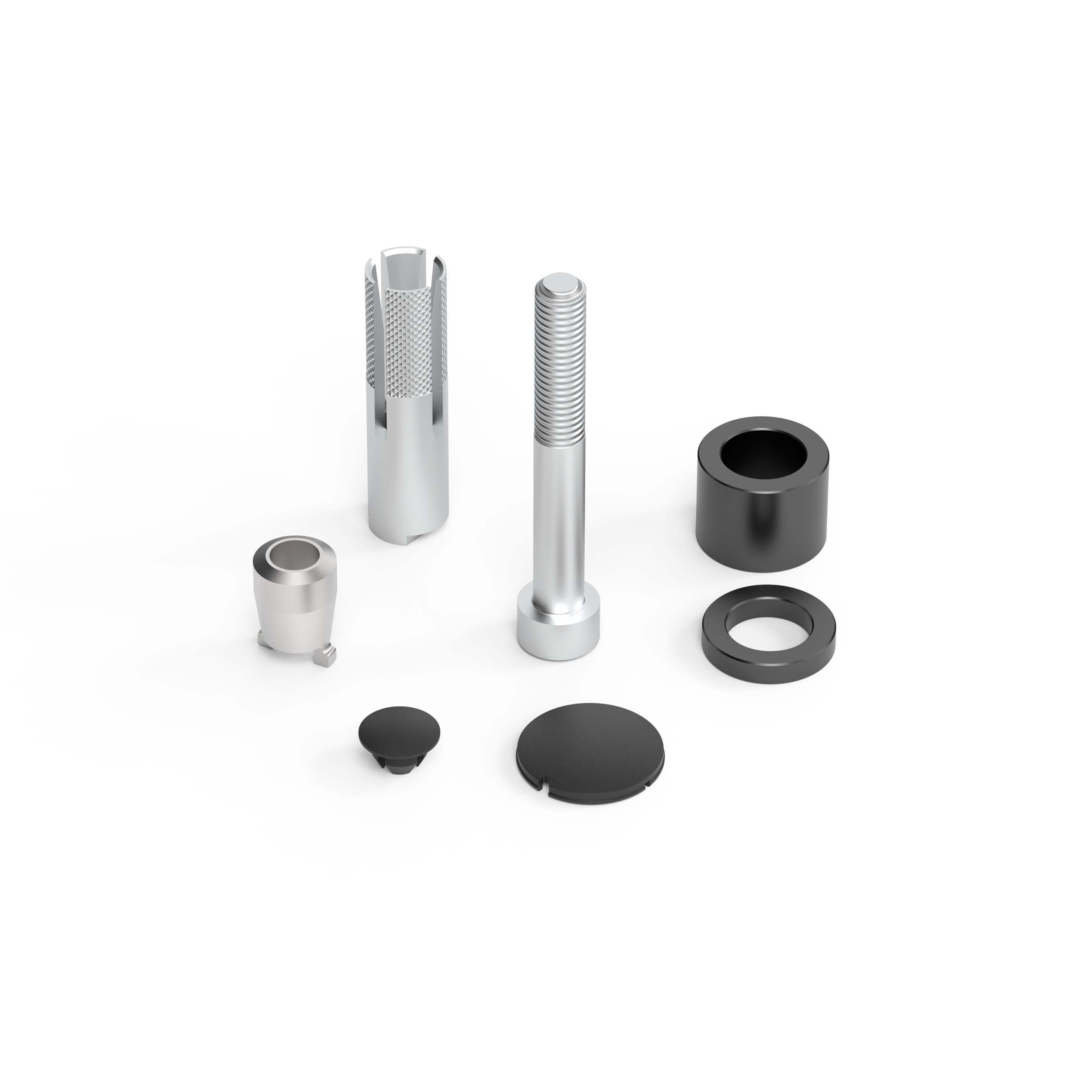 Rizoma-Montagesatz für E-Pop Lenkerendenspiegel BS842B M8 für Ø21mm-0000088336001002