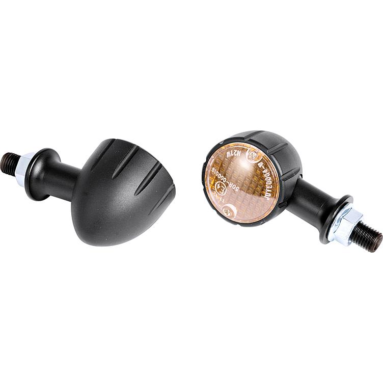 Shin Yo paire clignotants Arizona 12V/H21 M10 métal Ø40mm court noir