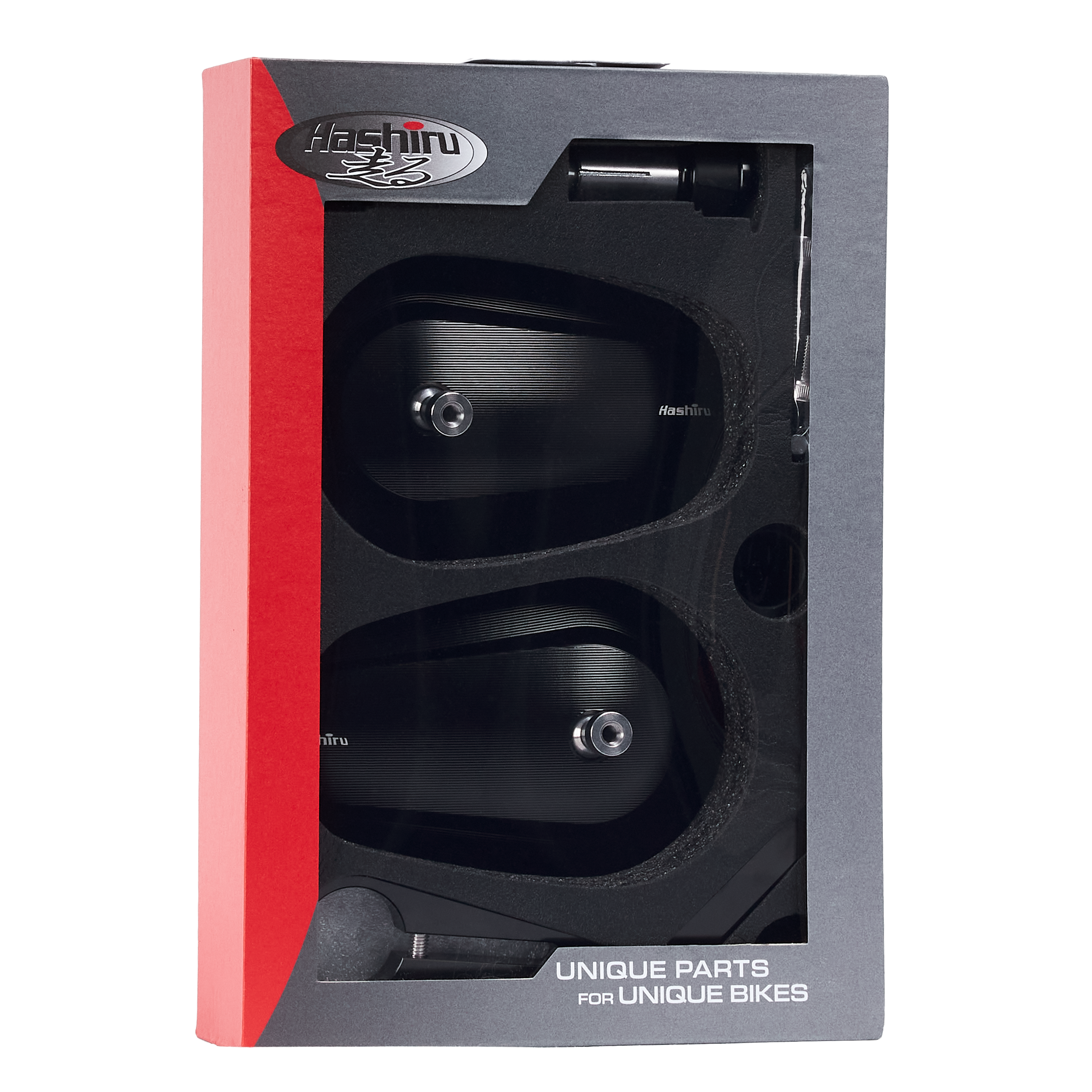 Hashiru-Lenkerendenspiegelpaar Horizon oval CNC 13-18mm+22-30mm-0001344112000000