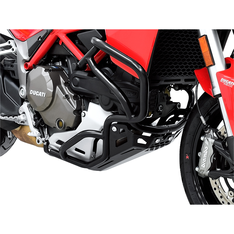 Zieger Motorschutz Alu für SBL schwarz für Multistrada 1200 15-17 - Motorradteile & Ersatzteile - Verkleidungen & Abdeckungen