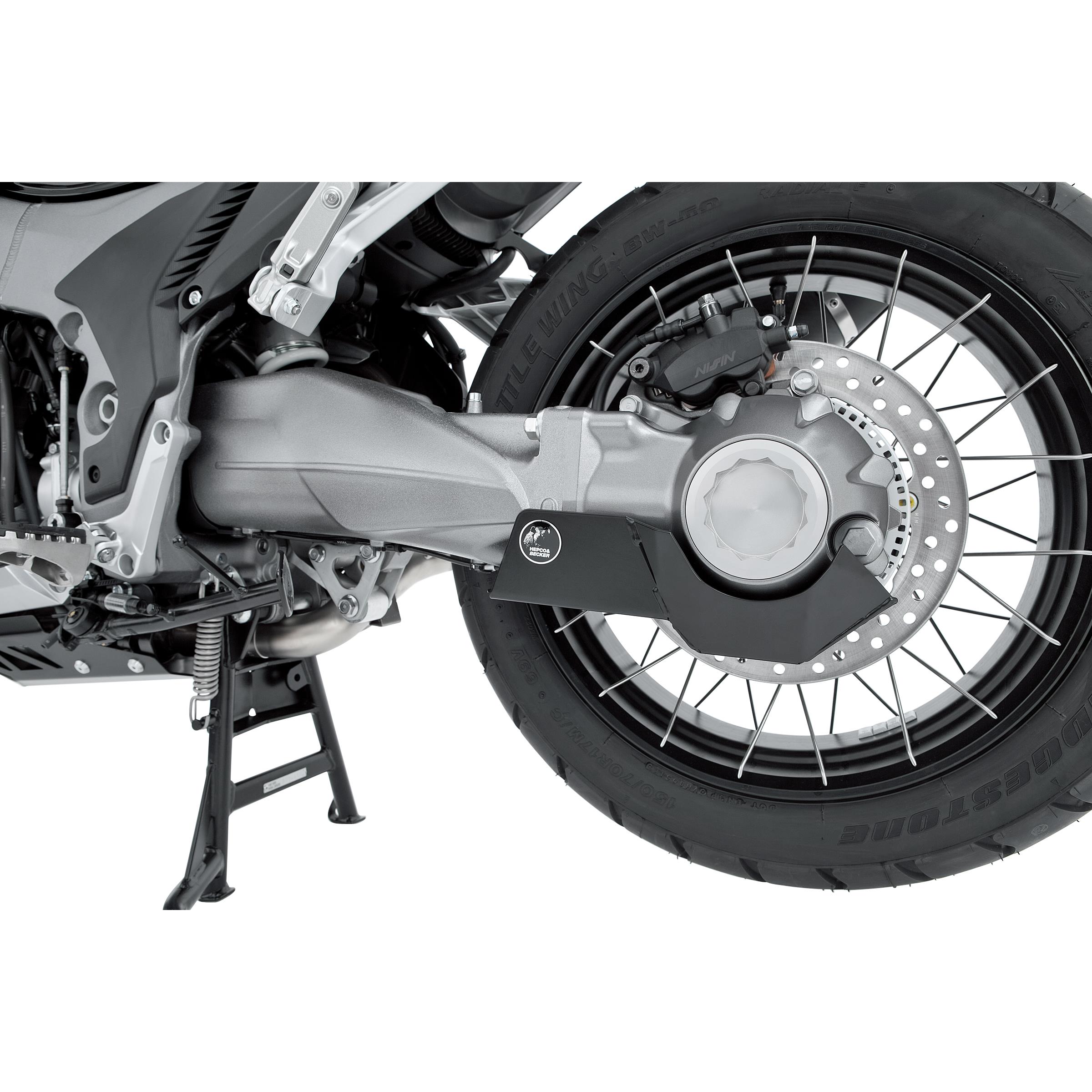 Hepco & Becker Alu Kardanschutzplatte schwarz für VFR 1200 X Crosstourer - Motorradteile & Ersatzteile - Anbauteile