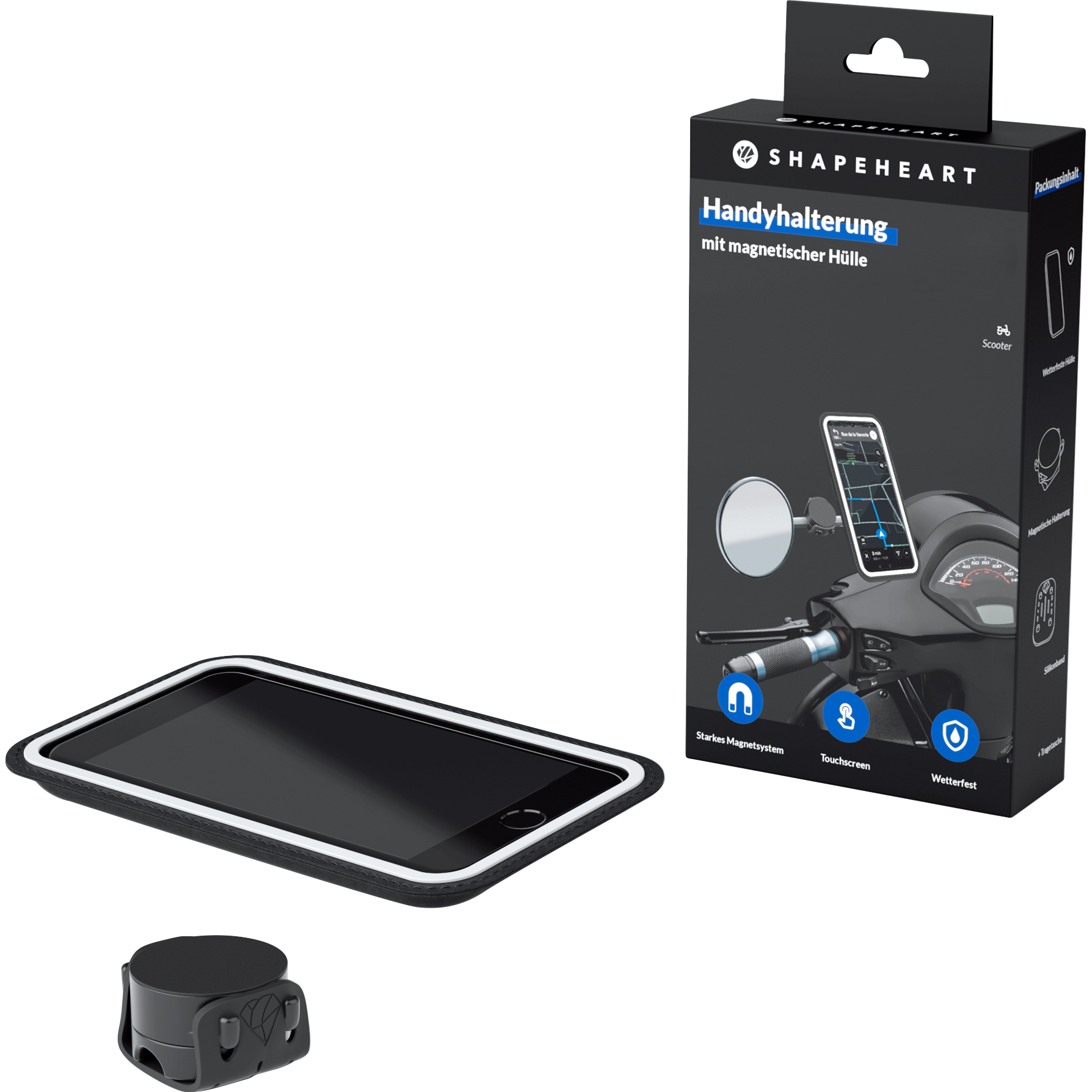 Shapeheart Scooter Bundle XXL Handyhalterung - Motorradzubehör - Multimedia