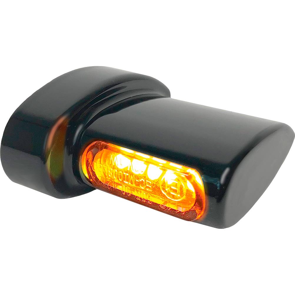 HeinzBikes LED Alu Blinkerpaar Winglets Micro HBWLM schwarz - Motorradteile & Ersatzteile - Beleuchtung