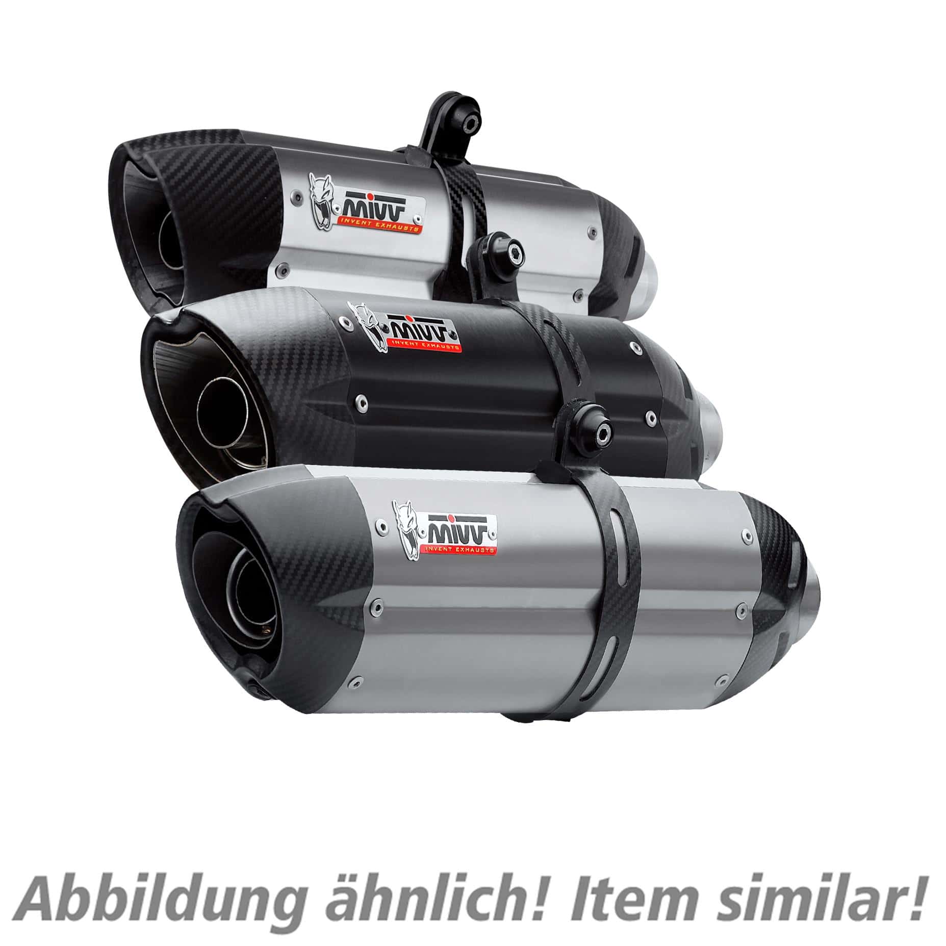MIVV Suono Auspuff schwarz H.041.L9 für Honda CB 1000 R SC60 - Motorradteile & Ersatzteile - Auspuff