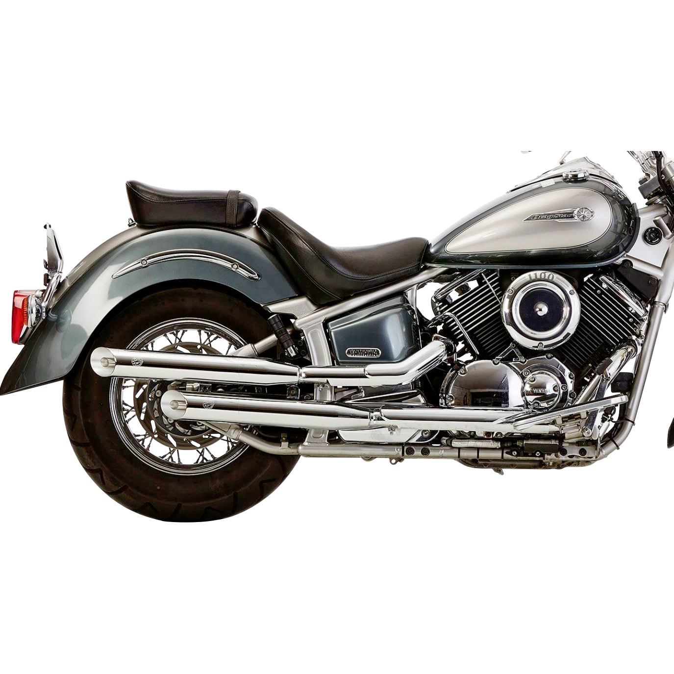 Falcon Cromo-Line Auspuff ED Paar für XVS 1100 Drag Star /Classic - Motorradteile & Ersatzteile - Auspuff