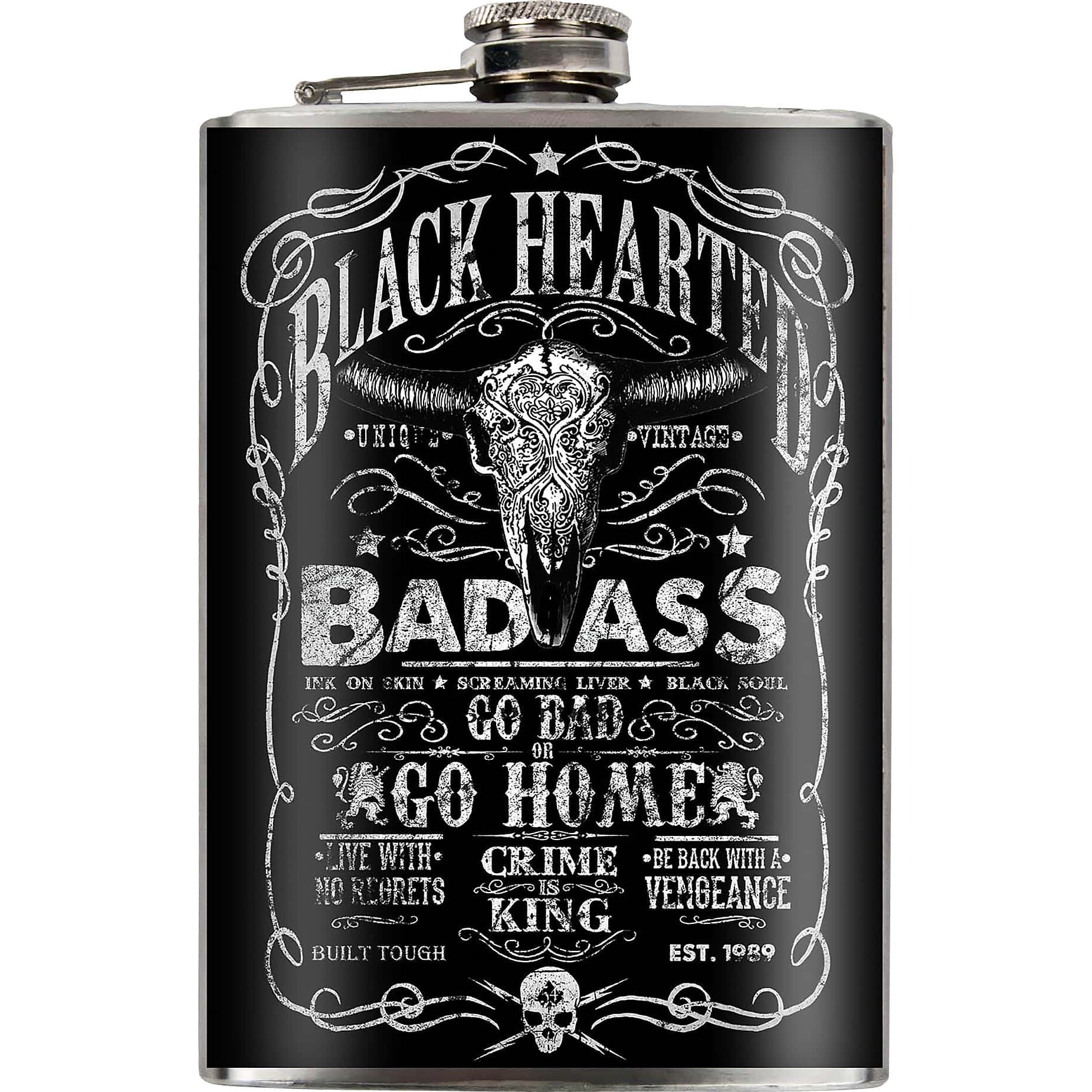 Jack's Inn 54 Flachmann "Bad Ass" - Motorradzubehör - Geschenkideen