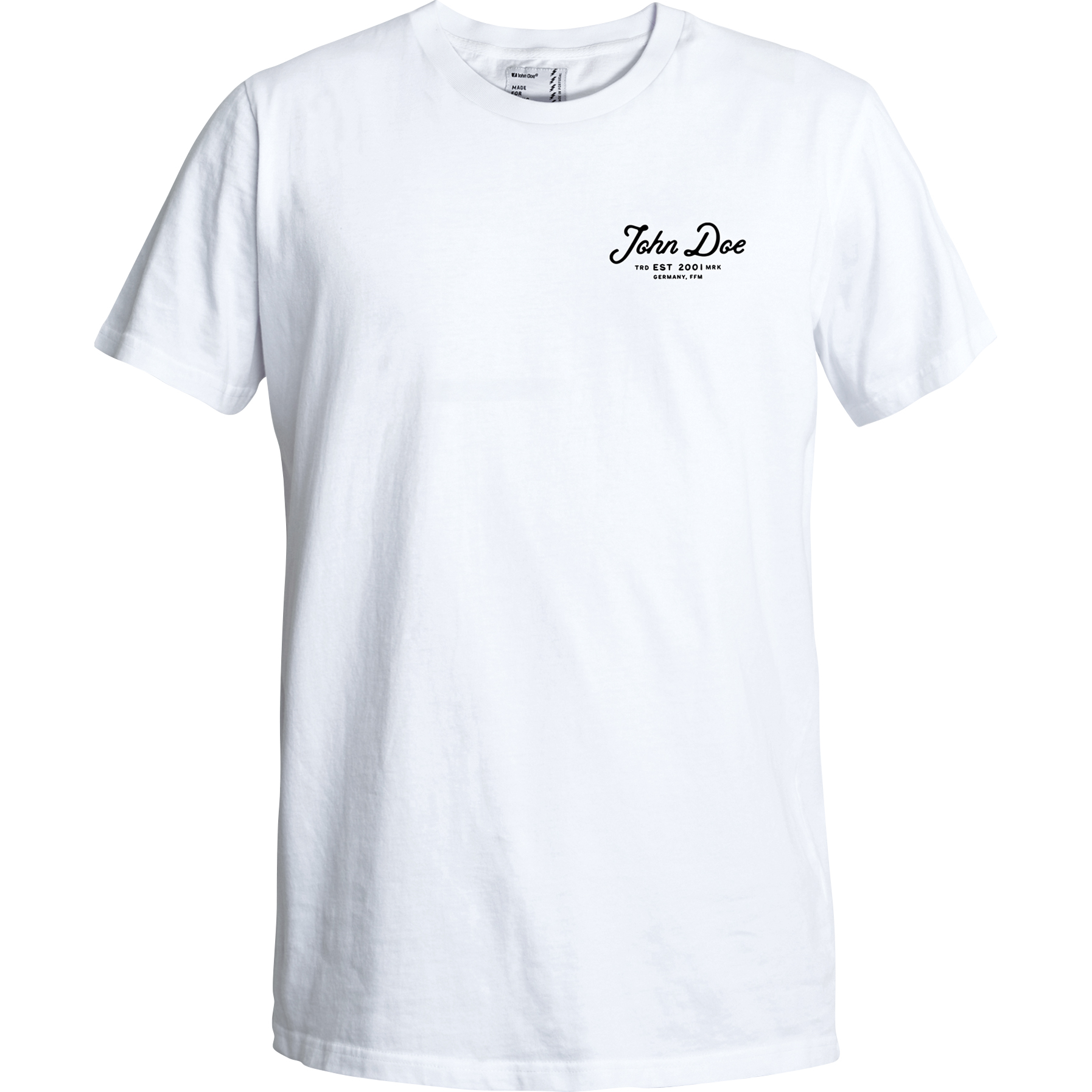 John Doe T-Shirt JD Lettering weiß, vest