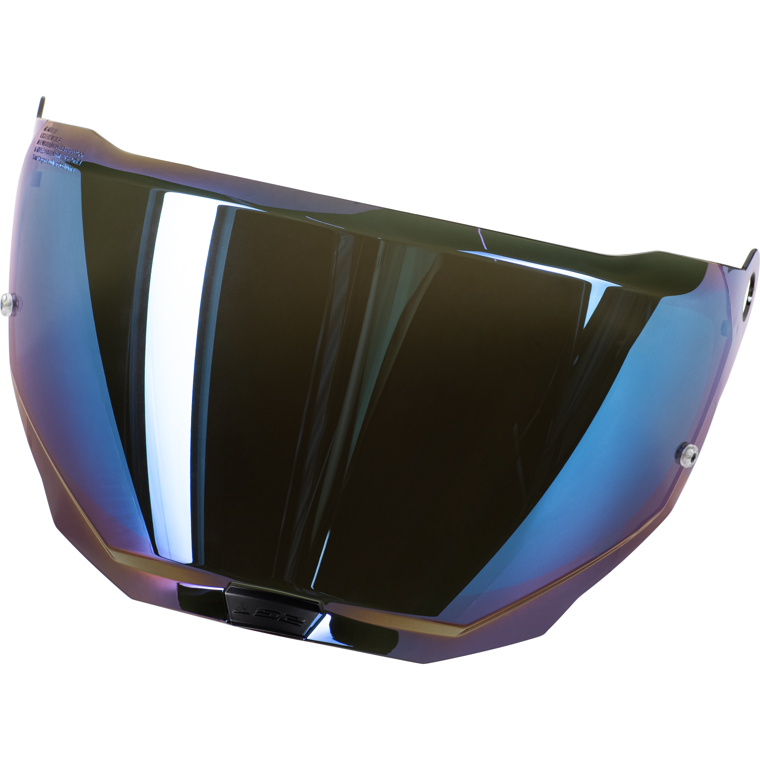 LS2 visor MX701 Pinlock prepared blue mirrored