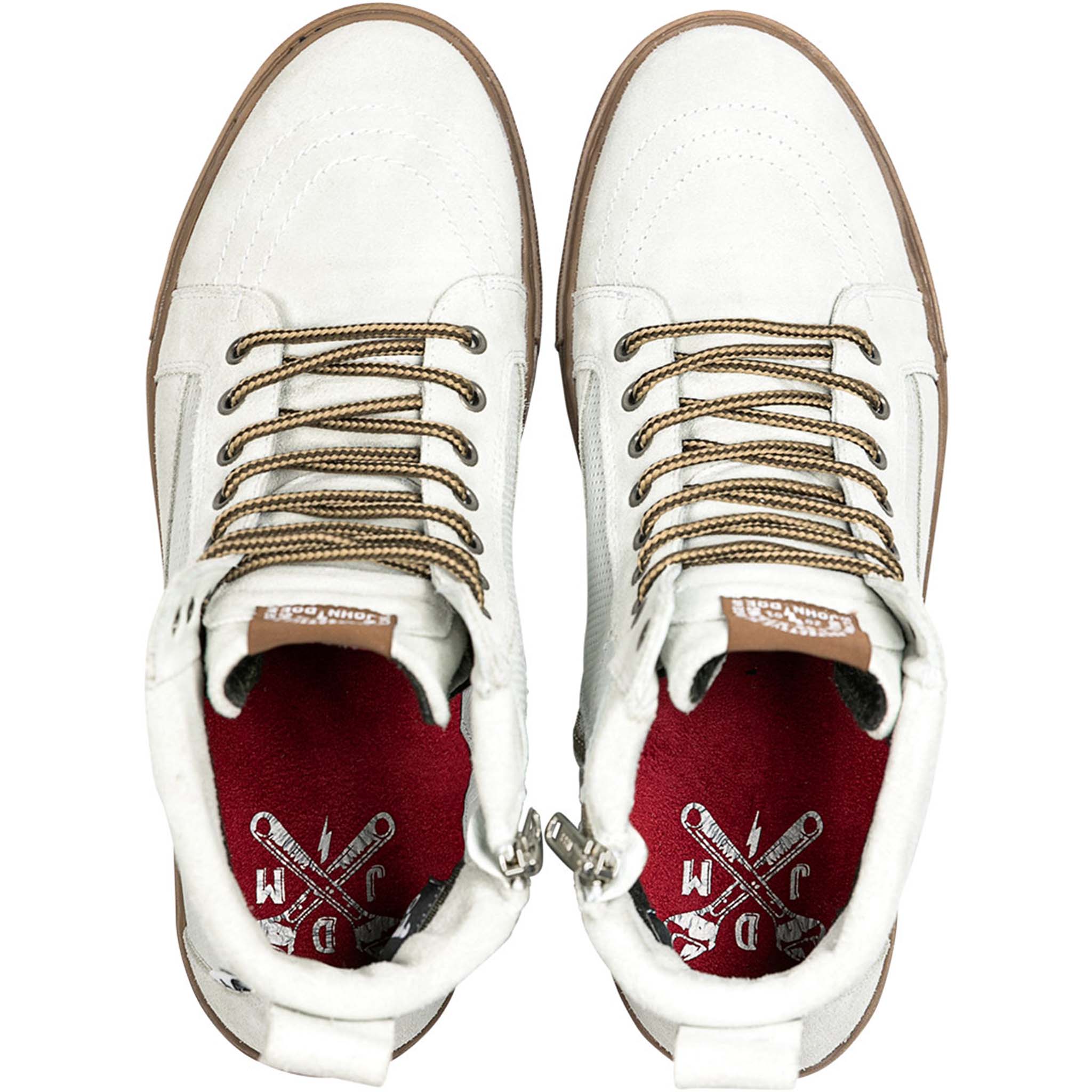 John Doe-Neo Sneaker Damen Motorradschuhe weiß/braun-0000454999053