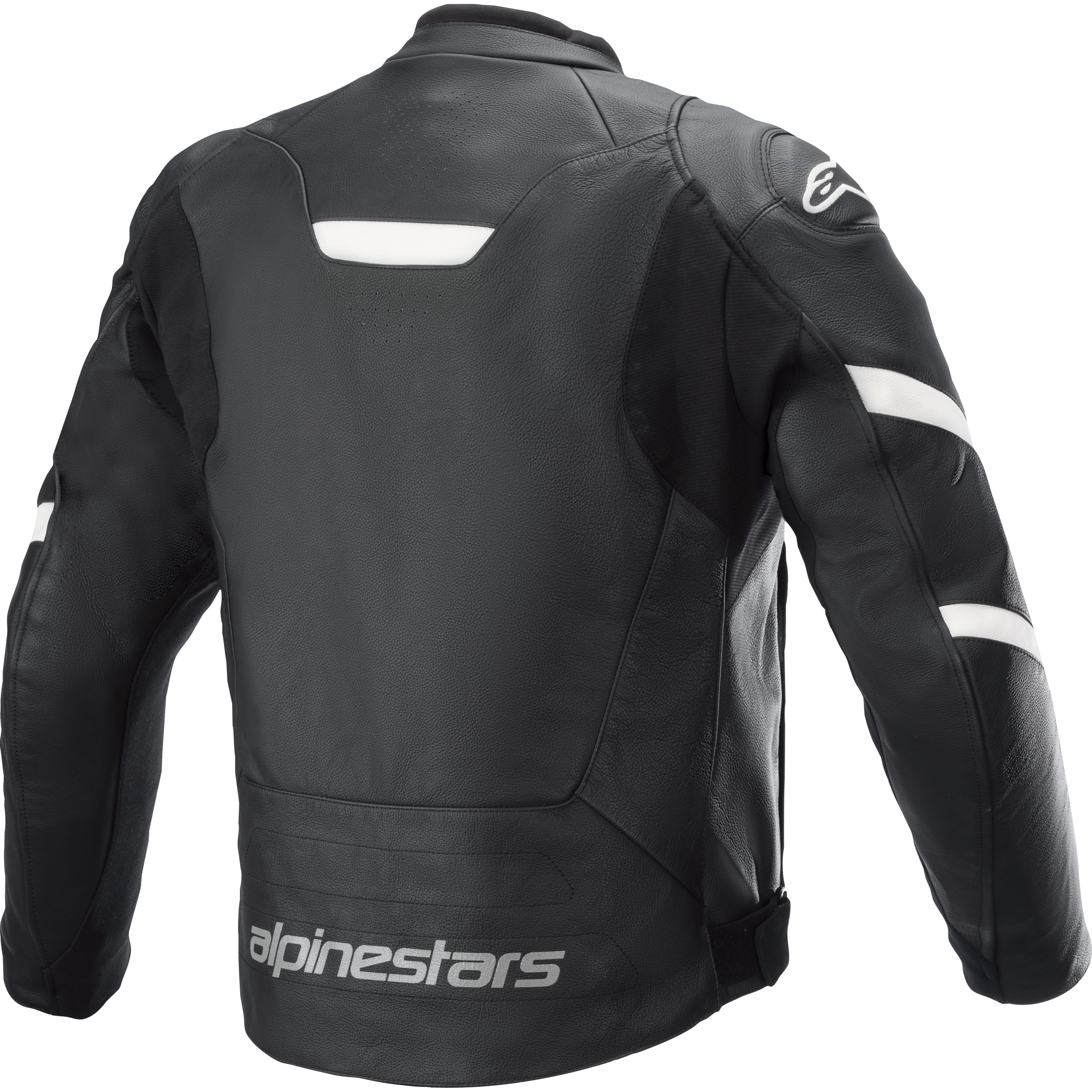 Alpinestars-Faster V2 Lederjacke schwarz/weiß 54-1005891999004308