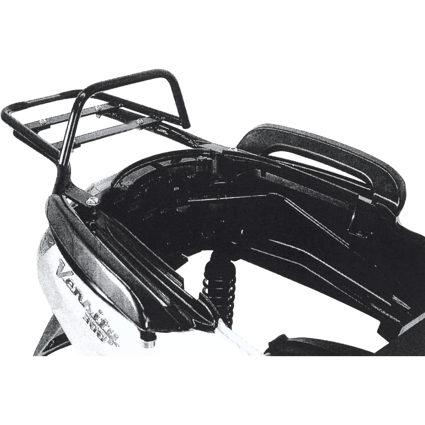 Hepco & Becker Rohrgepäckbrücke TC schwarz für Yamaha Versity 300 - Motorradzubehör - Motorradgepäck