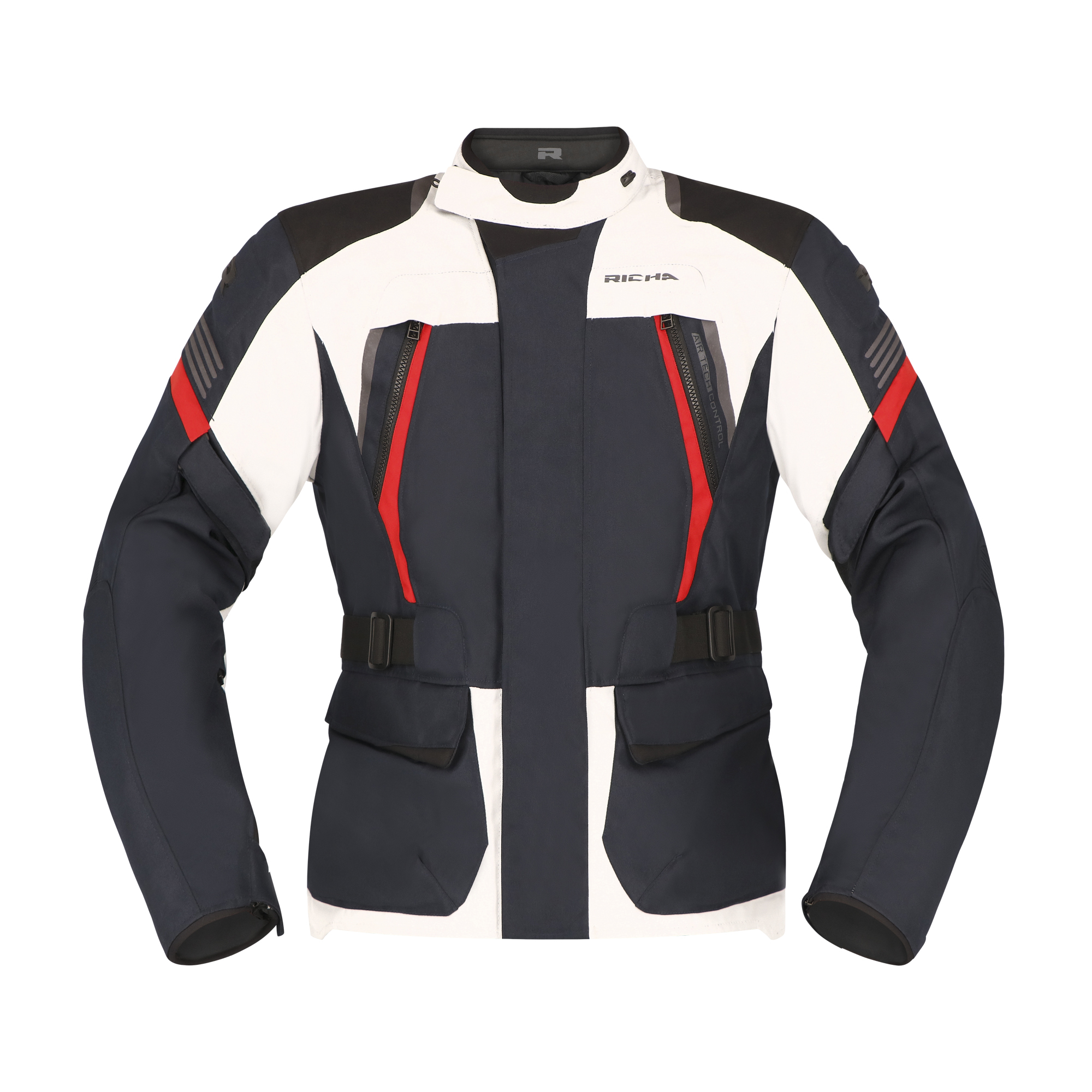 Richa-Phantom 3 Textiljacke navy/hellgrau/rot XXL-0000886999104012