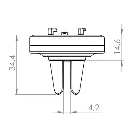 SP Connect-Vent Mount Snap SPC für Lüftungsgitter-5741571181010150