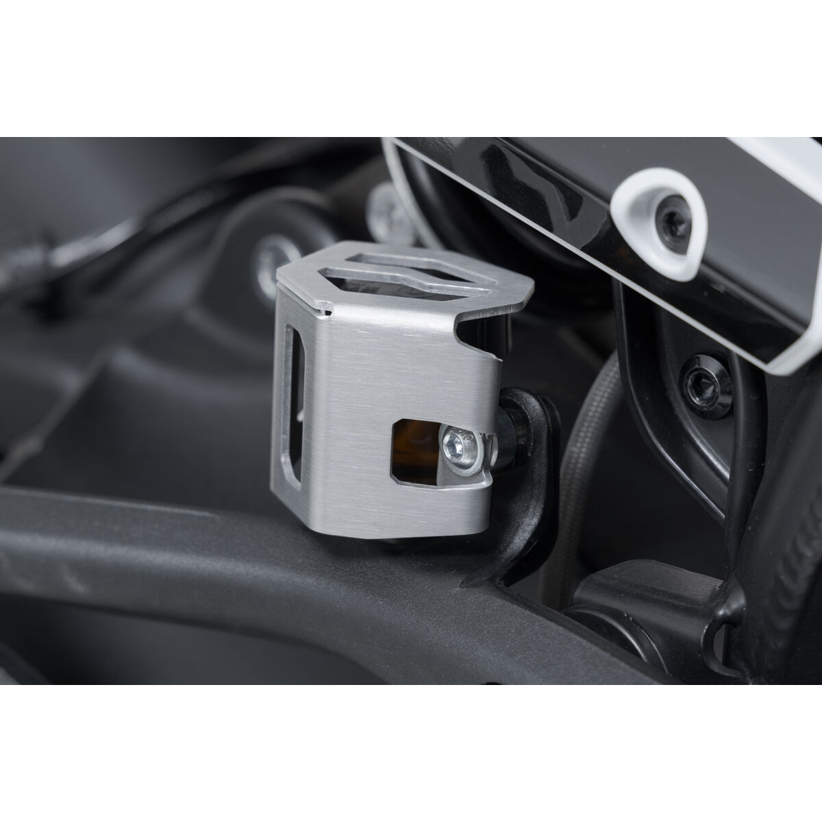 SW-MOTECH Bremsflüssigkeitsbehälterschutz hinten silber für BMW/Ducati - Motorradteile & Ersatzteile - Verkleidungen & Abdeckungen
