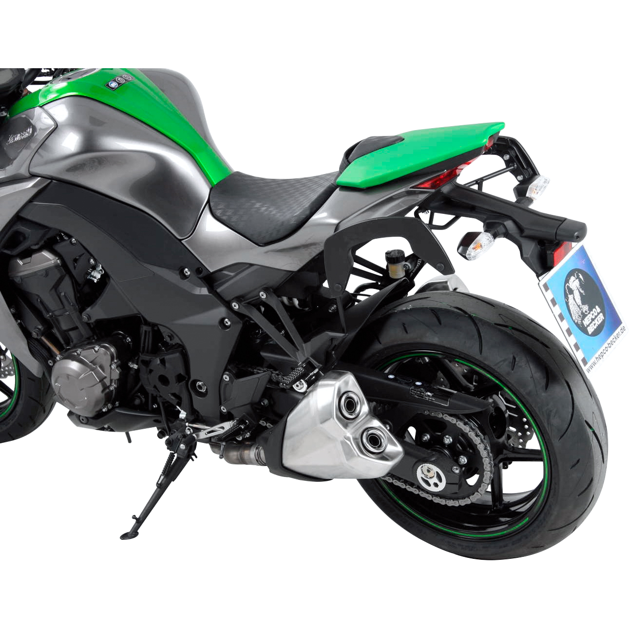 Hepco & Becker C-Bow Seitentaschenhalter schwarz für Kawasaki Z 1000 2014- - Motorradzubehör - Motorradgepäck