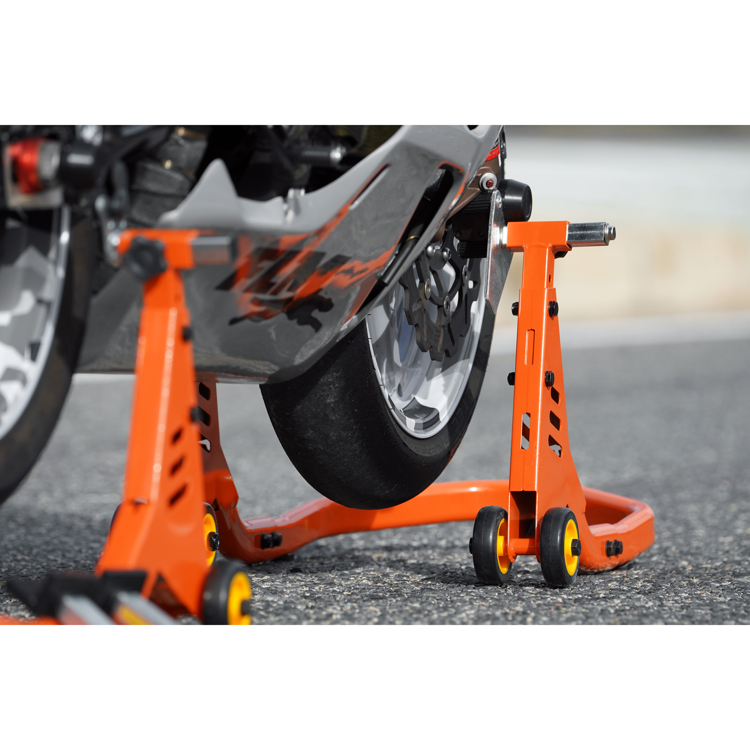 Hi-Q Tools-Montageständer IV vorne orange unter Gabelholme-5750001148000110