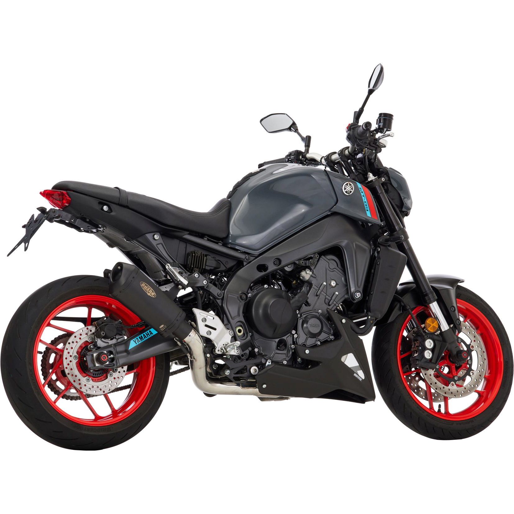 Shark exhaust DSX-10 Auspuff 3in1 short schwarz für Yamaha MT-09 /SP 2021- - Motorradteile & Ersatzteile - Auspuff