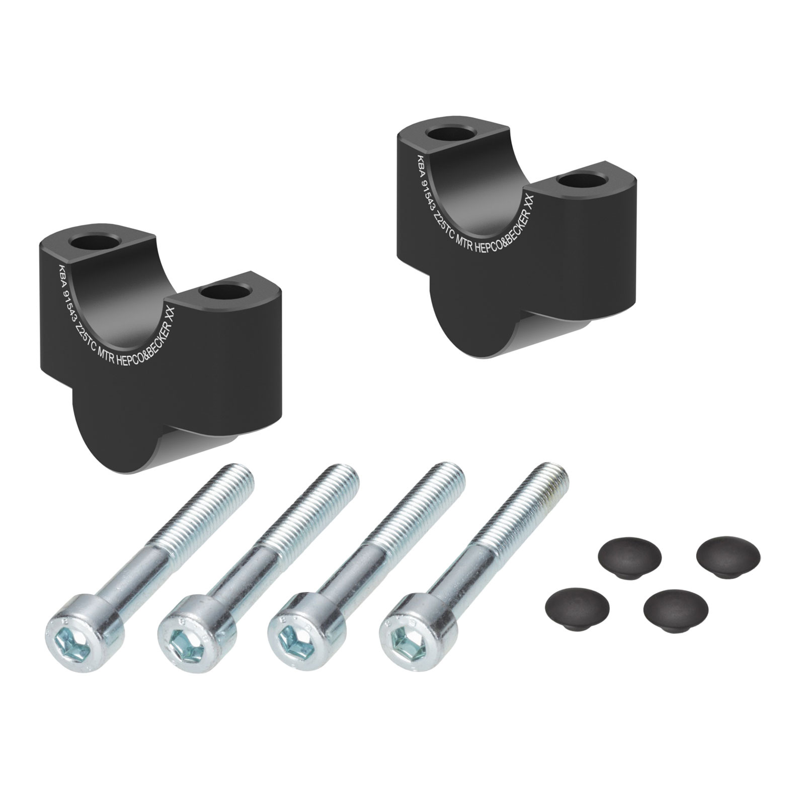 Hepco & Becker Lenkererhöhung 25mm schwarz für Honda CMX 500 Rebel - Motorradteile & Ersatzteile - Lenker, Griffe & Hebel