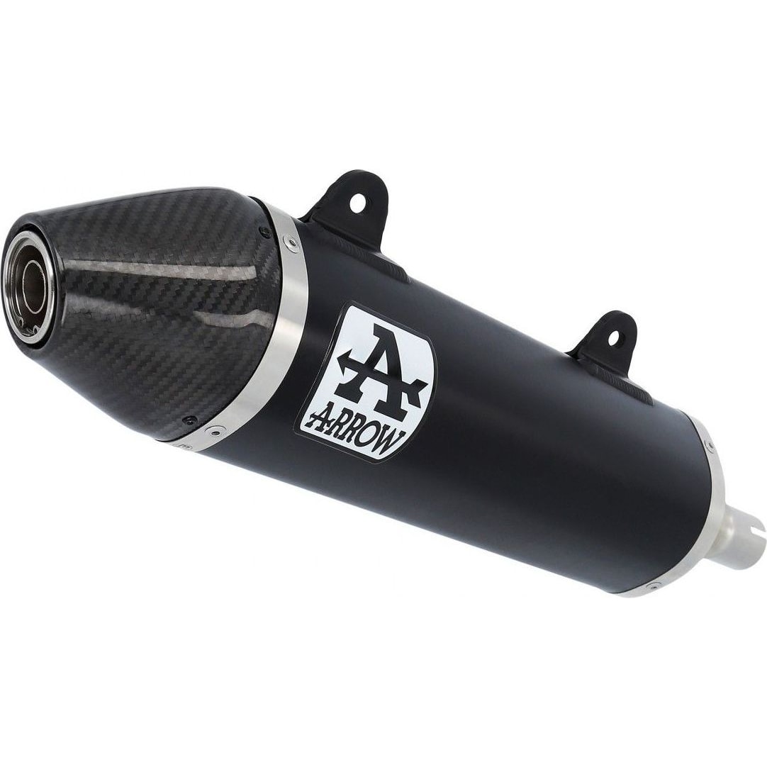 Arrow Exhaust Auspuff Thunder 52509AKN schwarz/Carbon f.Aprilia/Malaguti/U - Motorradteile & Ersatzteile - Auspuff